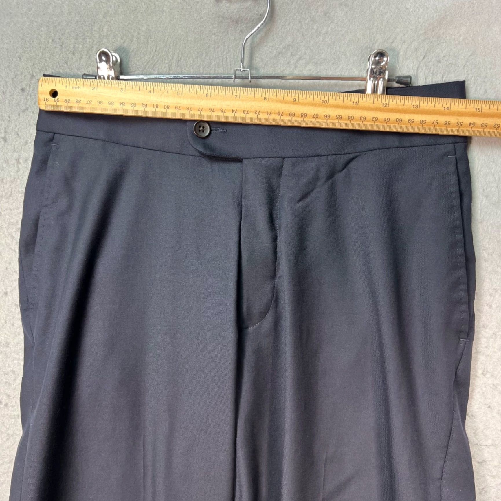 Suitsupply Suitsupply Suit 2 Piece Mens 48 Slim Black Wool Polyester Formal Jacket Flat Front Dress Pants Wedding Size 48R - 4 Thumbnail