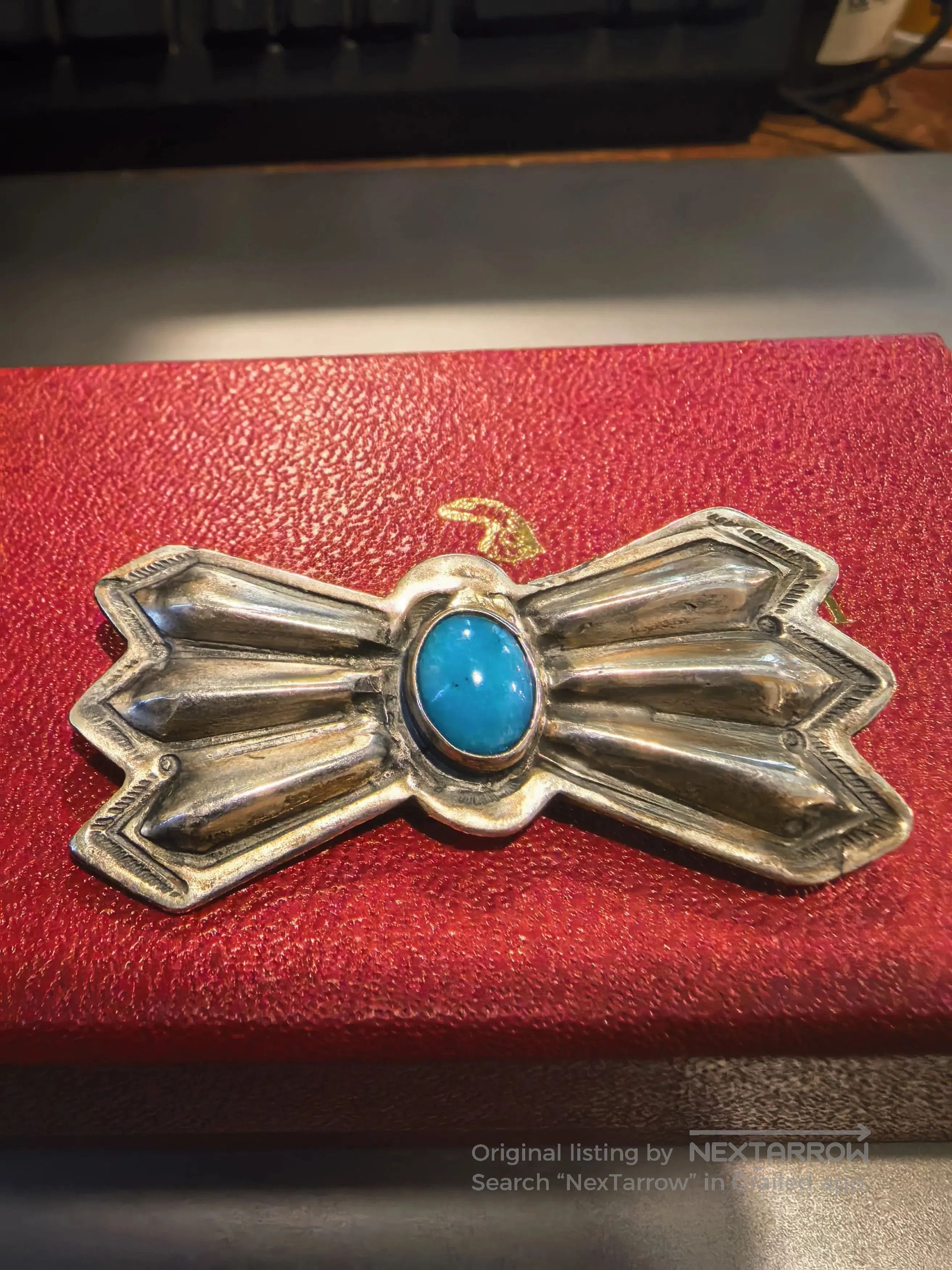 Larry Smith LARRY SMITH Turquoise Brooch. Size ONE SIZE - 1 Thumbnail