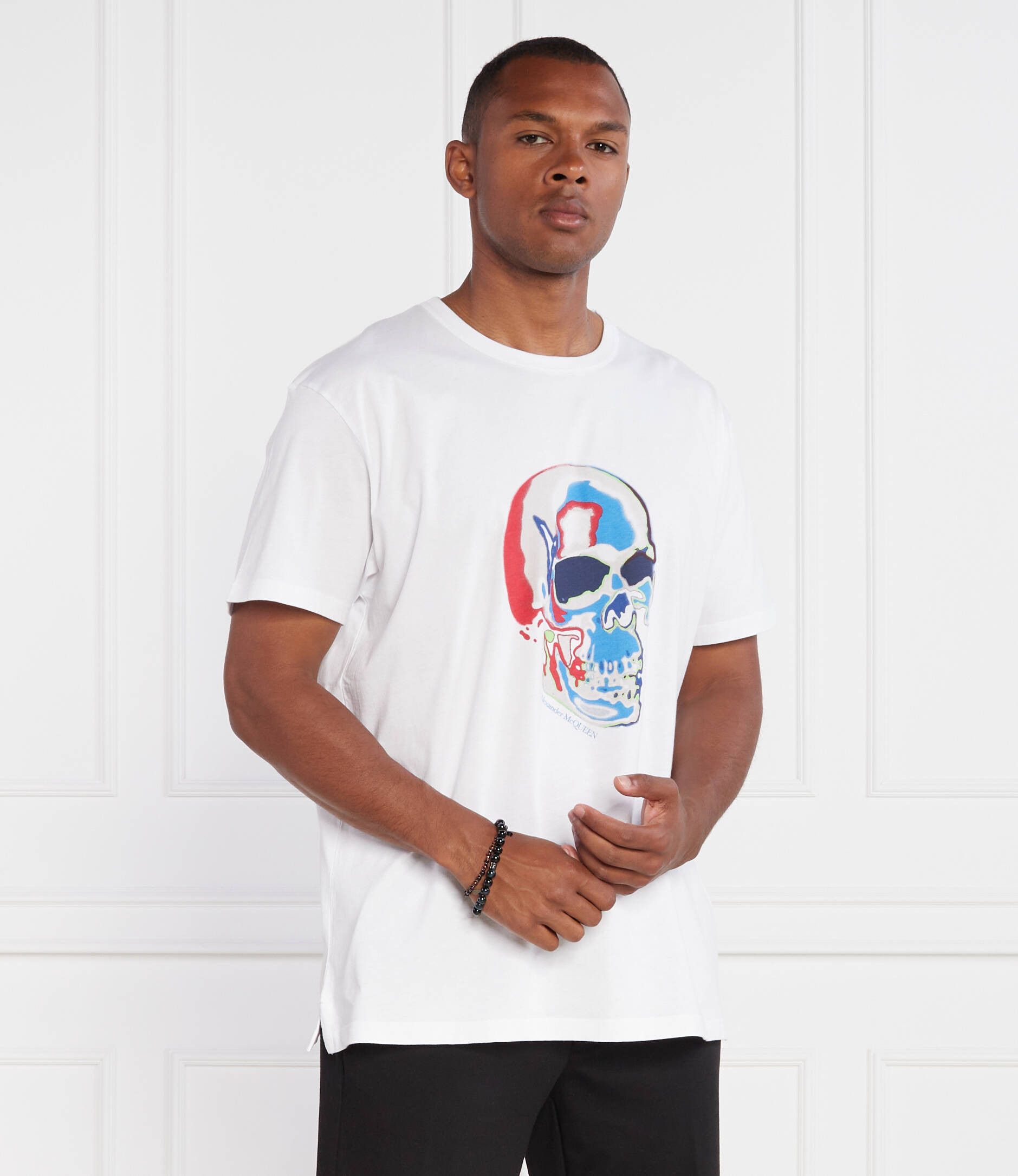 Alexander McQueen ALEXANDER MCQUEEN white regular fit Skull t-shirt Large q Size US L / EU 52-54 / 3 - 3 Thumbnail