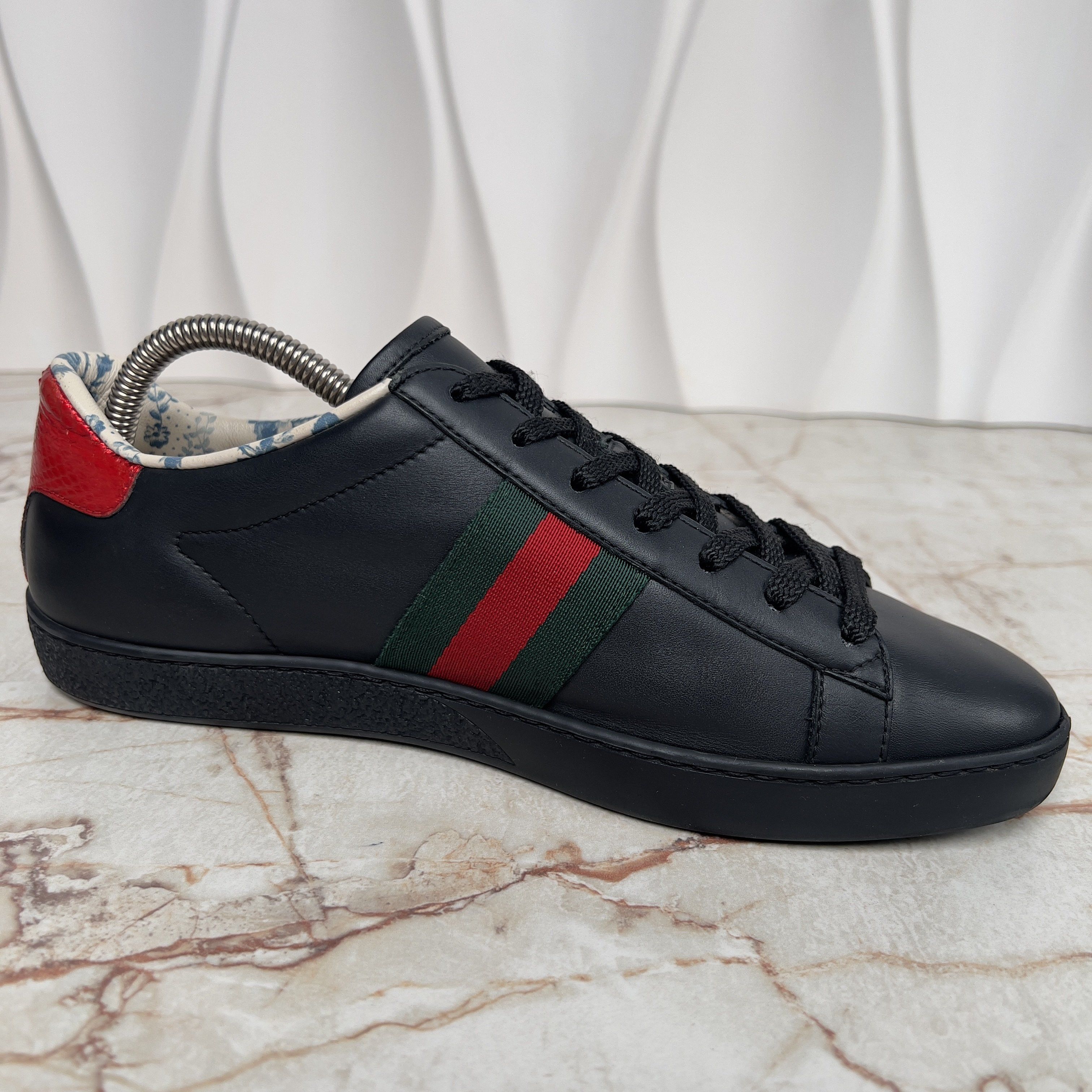 Gucci Sega Ace Sneakers Ayers Web Guccy Print Floral Leather Size US 9 / IT 39 - 8 Thumbnail