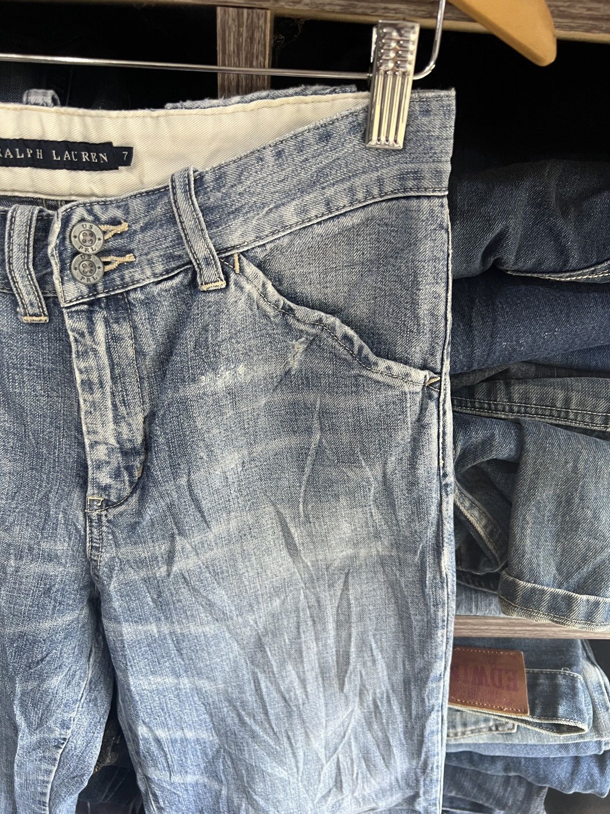 Ralph Lauren 🔥Ralph Lauren Wide Leg Denim Size 28" / US 6 / IT 42 - 7 Thumbnail