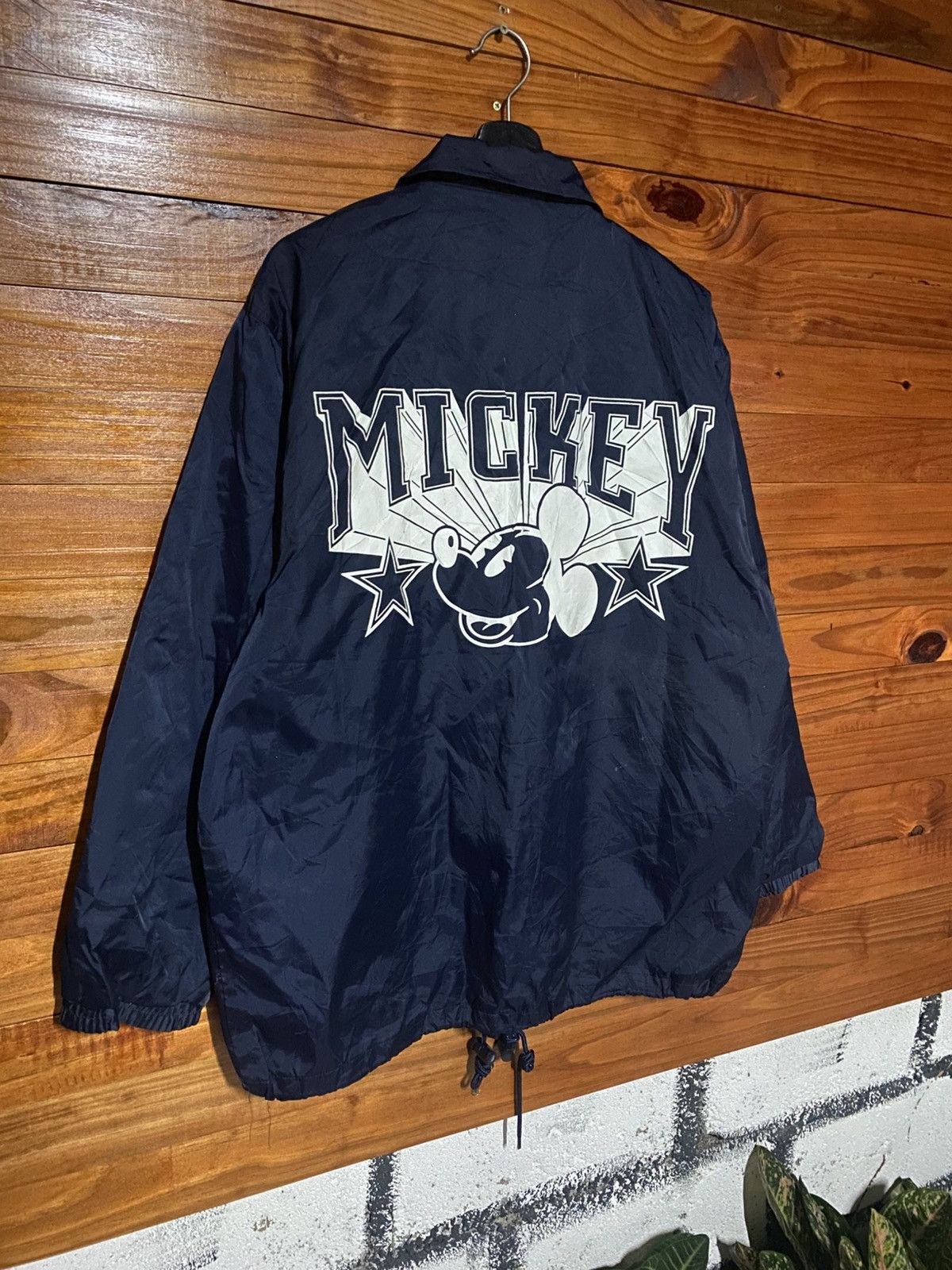 Mickey Mouse Vintage Tokyo Disneyland Mickey Mouse Coach Jacket Navy Size US M / EU 48-50 / 2 - 7 Thumbnail