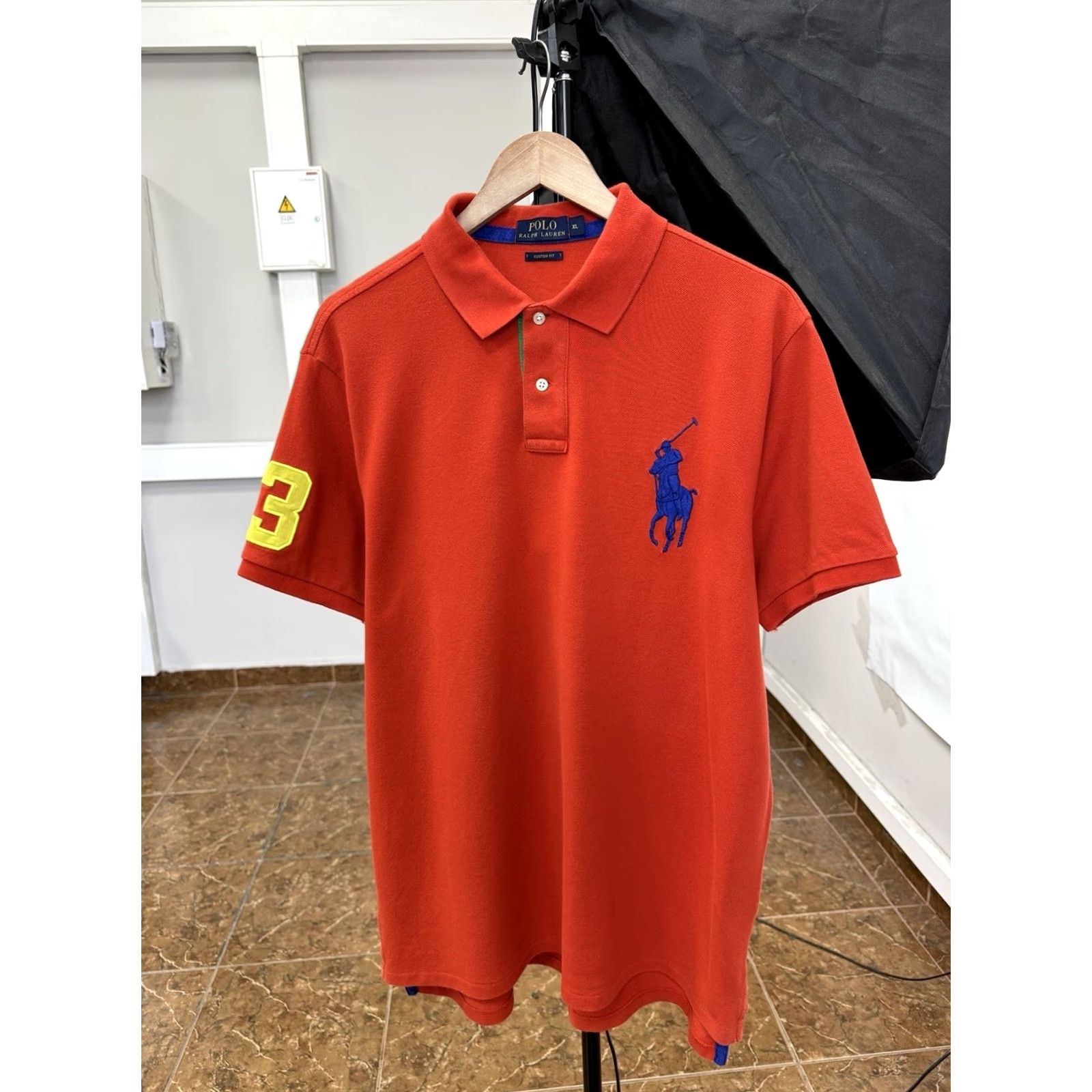 Ralph Lauren Polo Ralph Lauren Big Pony Polo T-Shirt XL Orange Rare Custom Fit Men’s Size US XL / EU 56 / 4 - 2 Thumbnail
