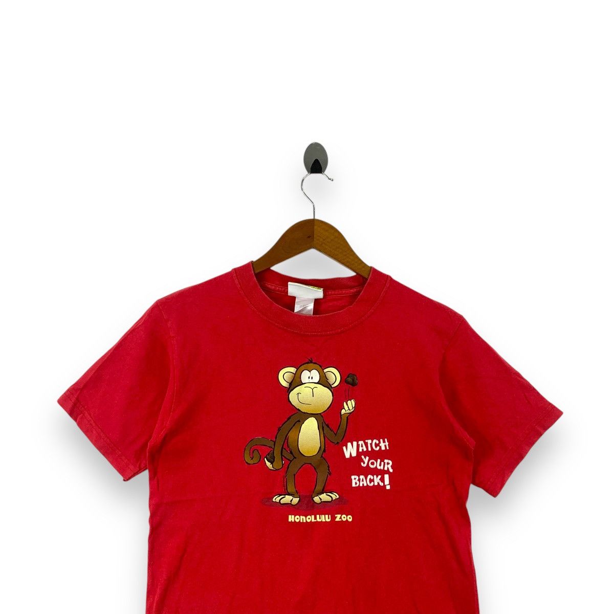 Vintage Vintage HONOLULU ZOO HAWAII Watch Your Back Tee Shirt Top Size S / US 4 / IT 40 - 2 Thumbnail