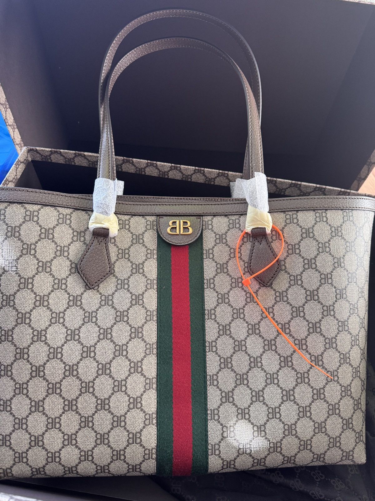 Balenciaga × Gucci Gucci Balenciaga The Hacker Project Large Tote Bag Size ONE SIZE - 7 Thumbnail