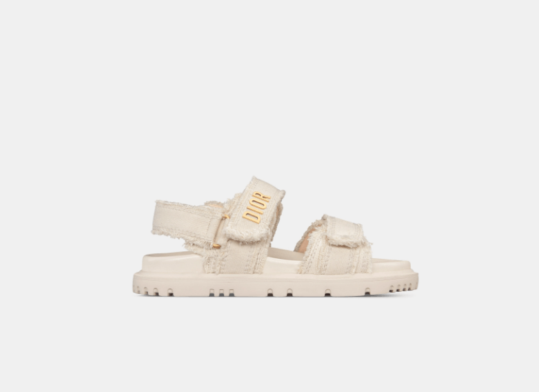 Dior o1w1db10725 KCO002 Dioract Sandals in Ecru Size US 12 / IT 42 - 1 Thumbnail