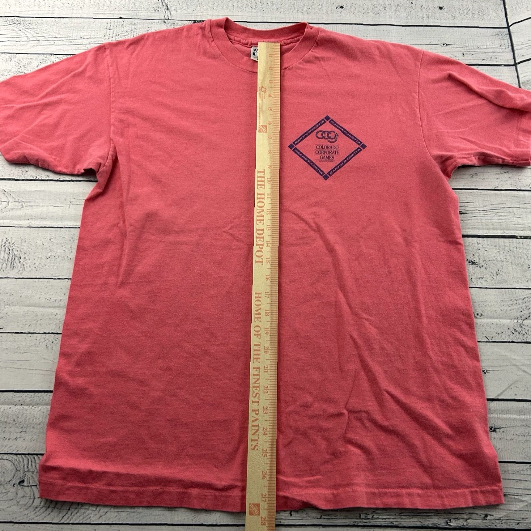 Hanes VTG Hanes T-Shirt Colorado Corporate Games Short Sleeve Crew Neck Men's XL Pink Size US XL / EU 56 / 4 - 4 Thumbnail