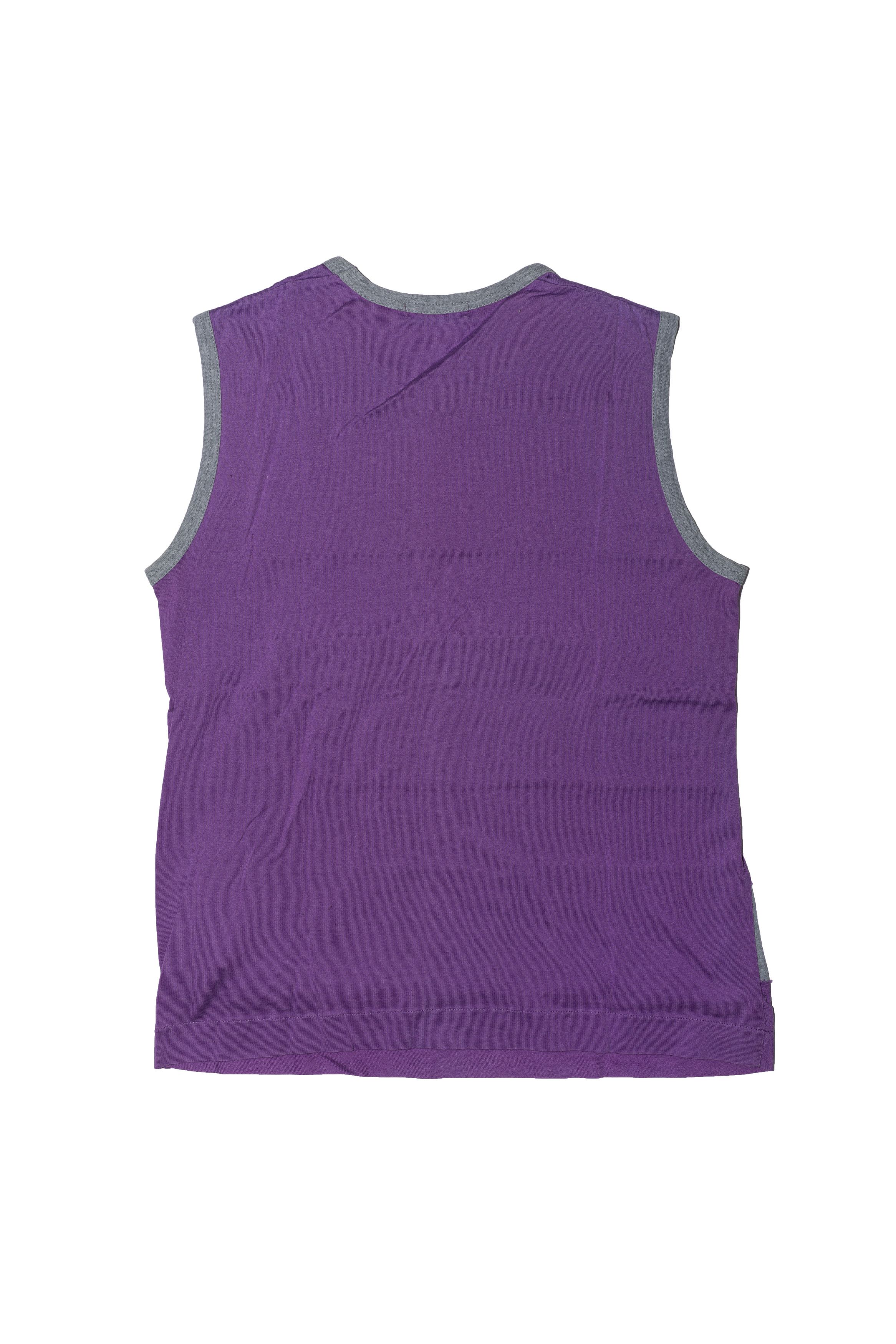 Tricot Comme des Garcons Panelled Purple Grey Vest Tank Top Size S / US 4 / IT 40 - 2 Thumbnail