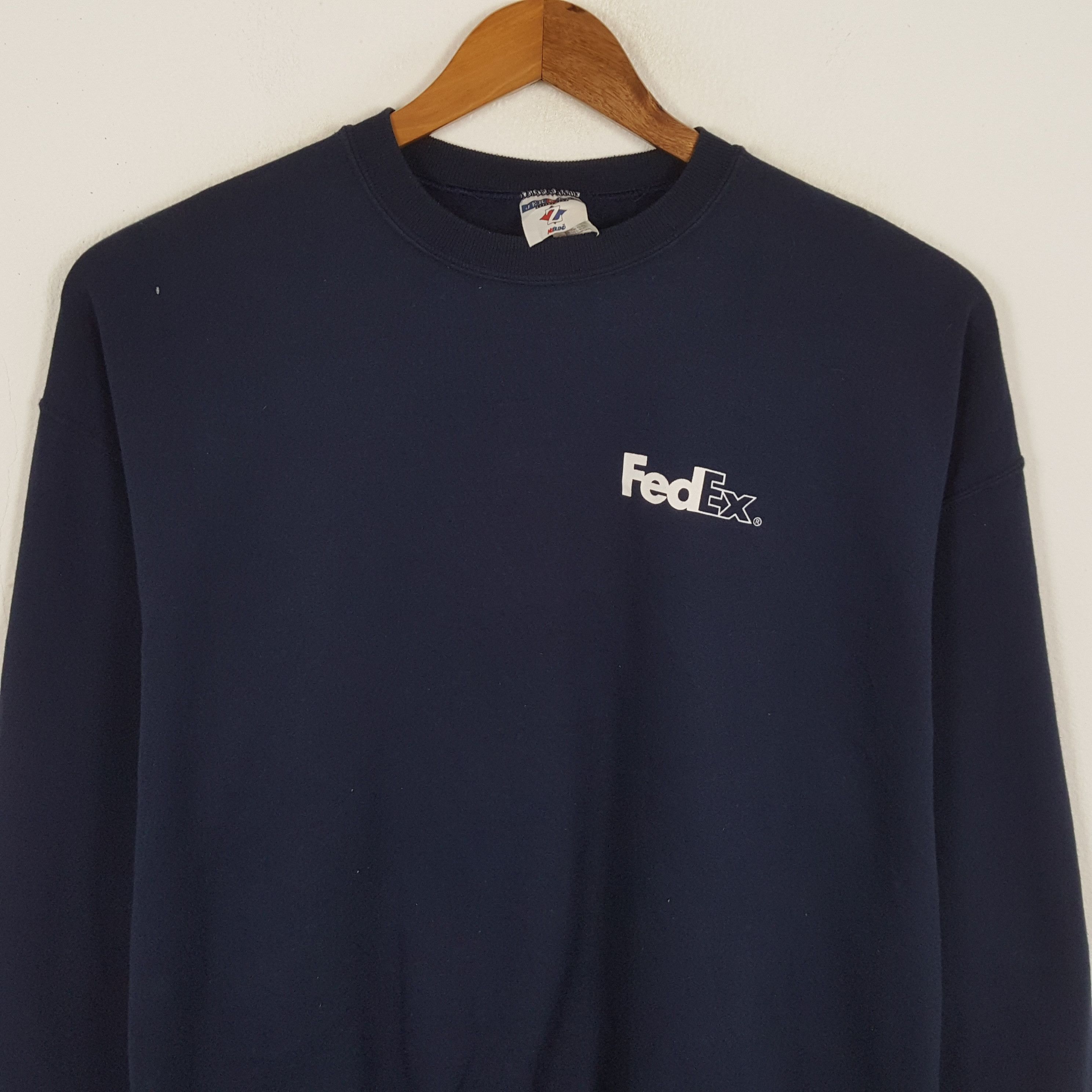 Jerzees × Vintage Vintage FedEx Express Delivery Promo Sweatshirts Size US XXL / EU 58 / 5 - 2 Thumbnail