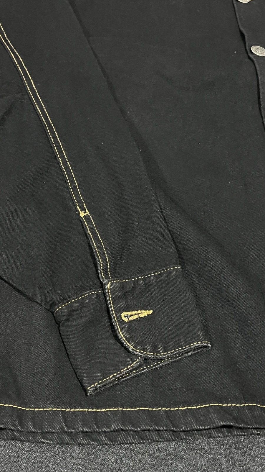 Willy Chavarria Willy Chavarria Denim Black Vintage Light Jacket Size US M / EU 48-50 / 2 - 2 Thumbnail