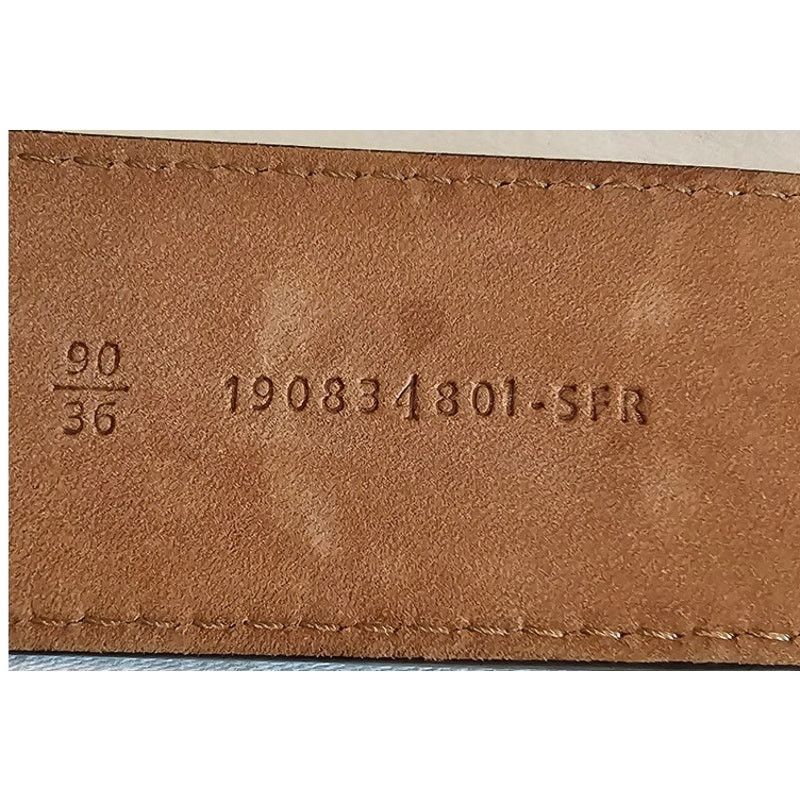Fendi FENDI Baguette Sand Brown Calf Leather Silver Hardware Belt Size ONE SIZE - 4 Thumbnail