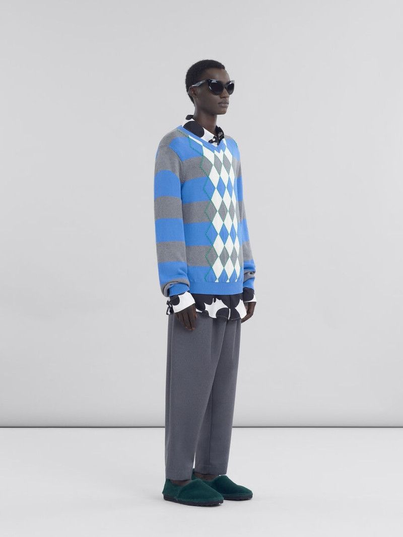 Marni o1w1db10526 T-Shirts in Blue Size US M / EU 48-50 / 2 - 4 Thumbnail