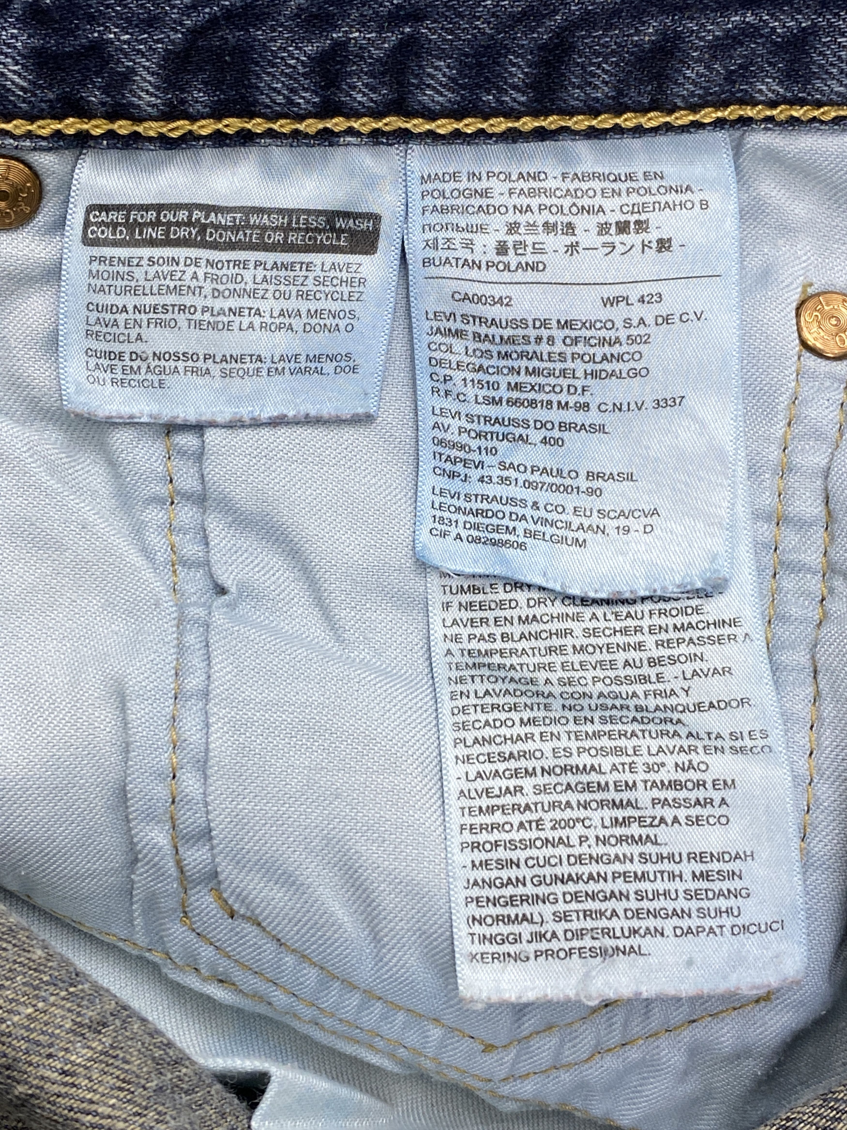 Levi's Distressed Vintage Levis 501 Denim Jeans DP2732 Size US 31 - 9 Thumbnail