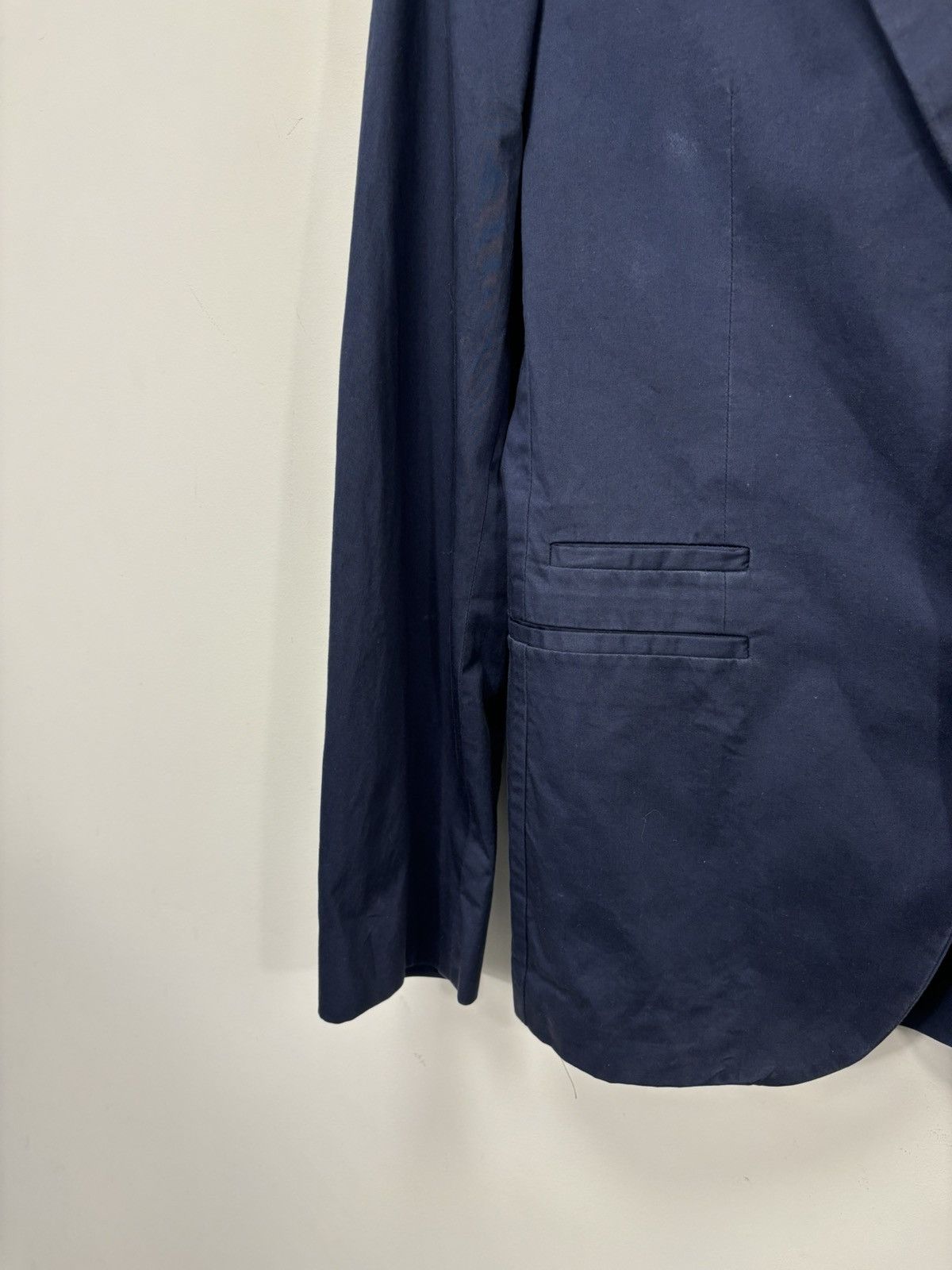 Hugo Boss Hugo Boss Men’s Navy Blue 2-Piece Pima Cotton Suit Size 38R - 7 Thumbnail