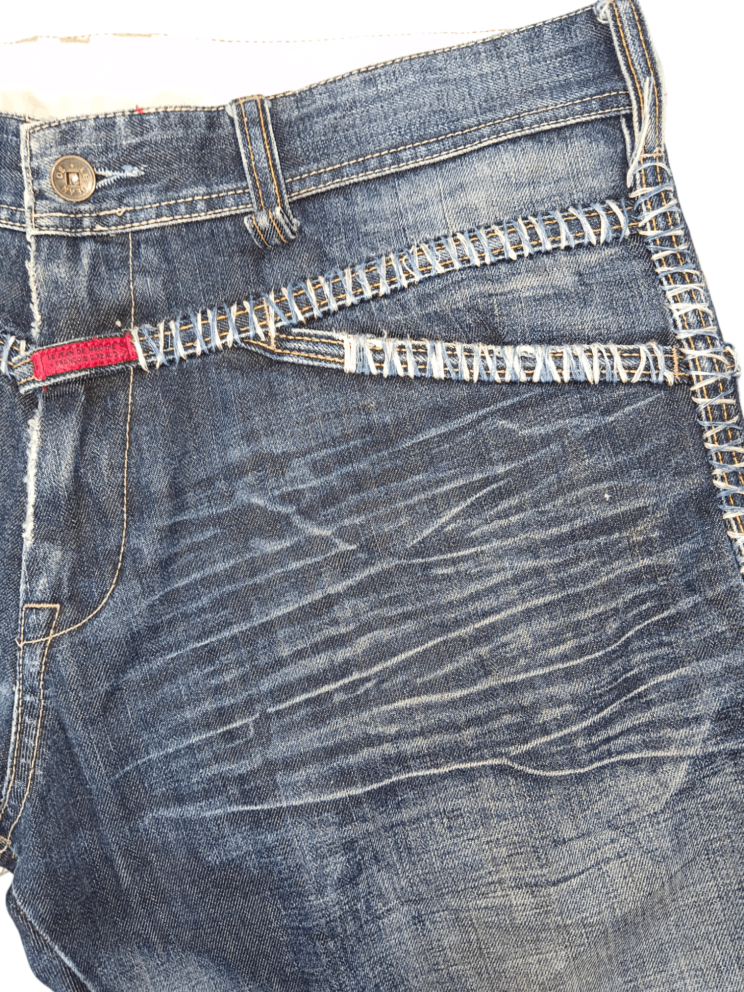Marithe + Francois Girbaud 🔥Hot🔥 MFG Embroidery Baggy Denim Size US 35 - 8 Thumbnail
