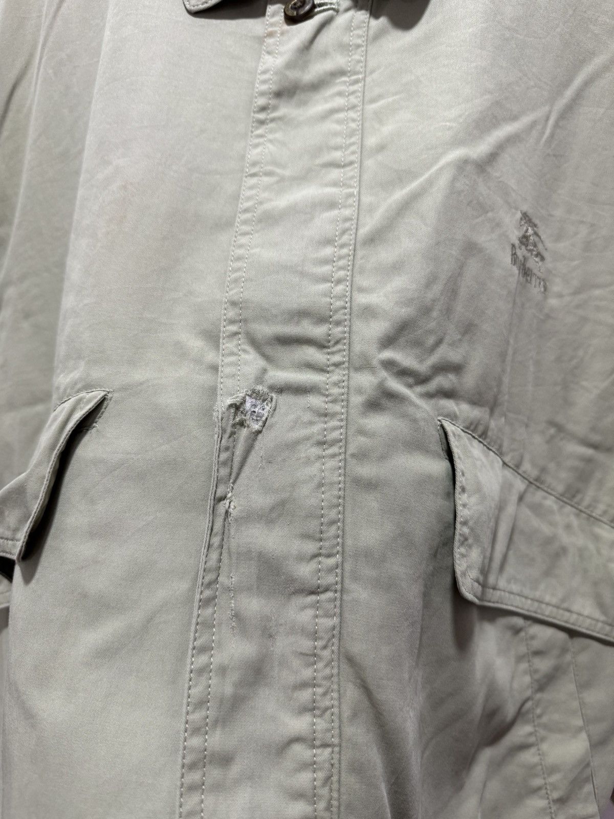 Burberry × Vintage DISTRESSED BURBERRY ZIP UP JACKET Size US S / EU 44-46 / 1 - 6 Thumbnail