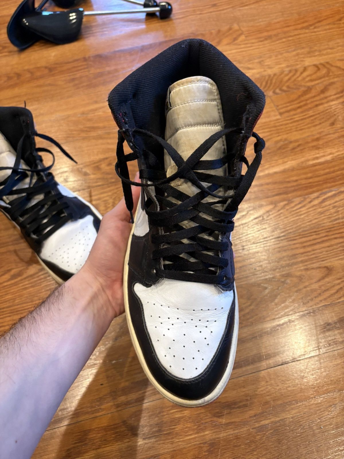 Nike 2013 Jordan 1 Black Toe Size US 12 / EU 45 - 2 Thumbnail