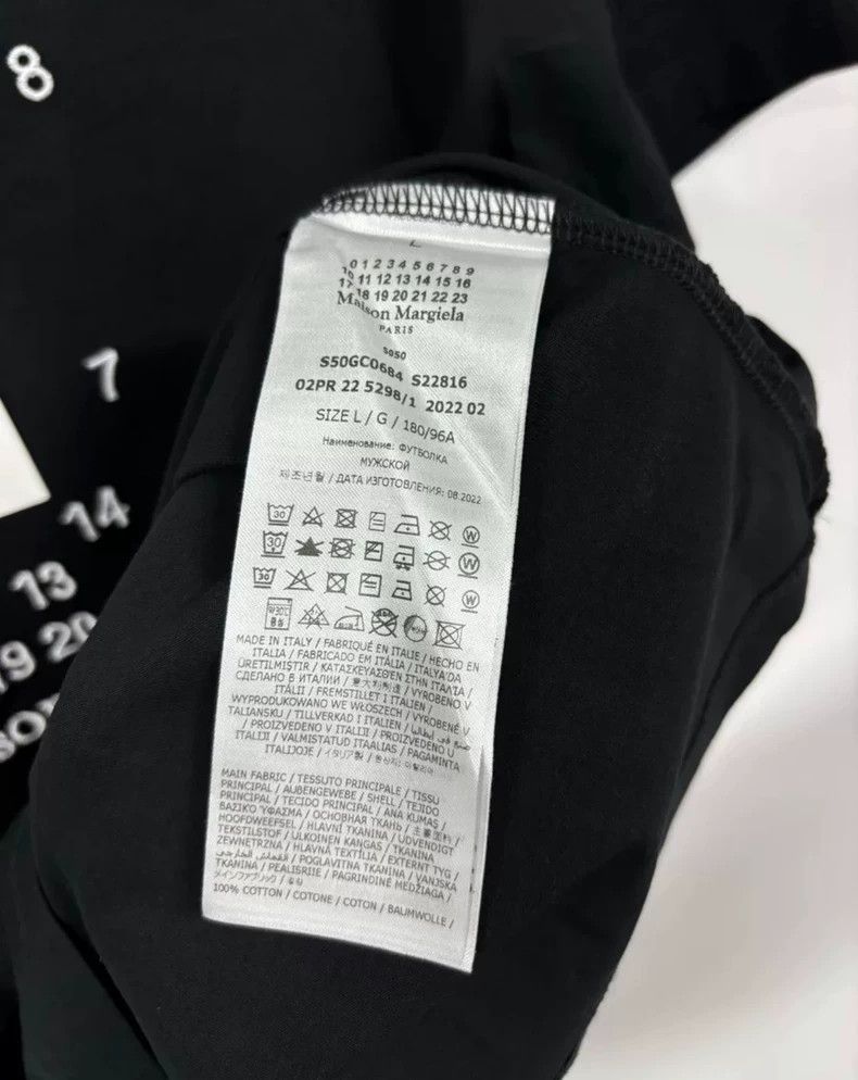 Maison Margiela Maison Margiela Letter pattern printed round-neck T-shirt 2 Size US L / EU 52-54 / 3 - 6 Thumbnail