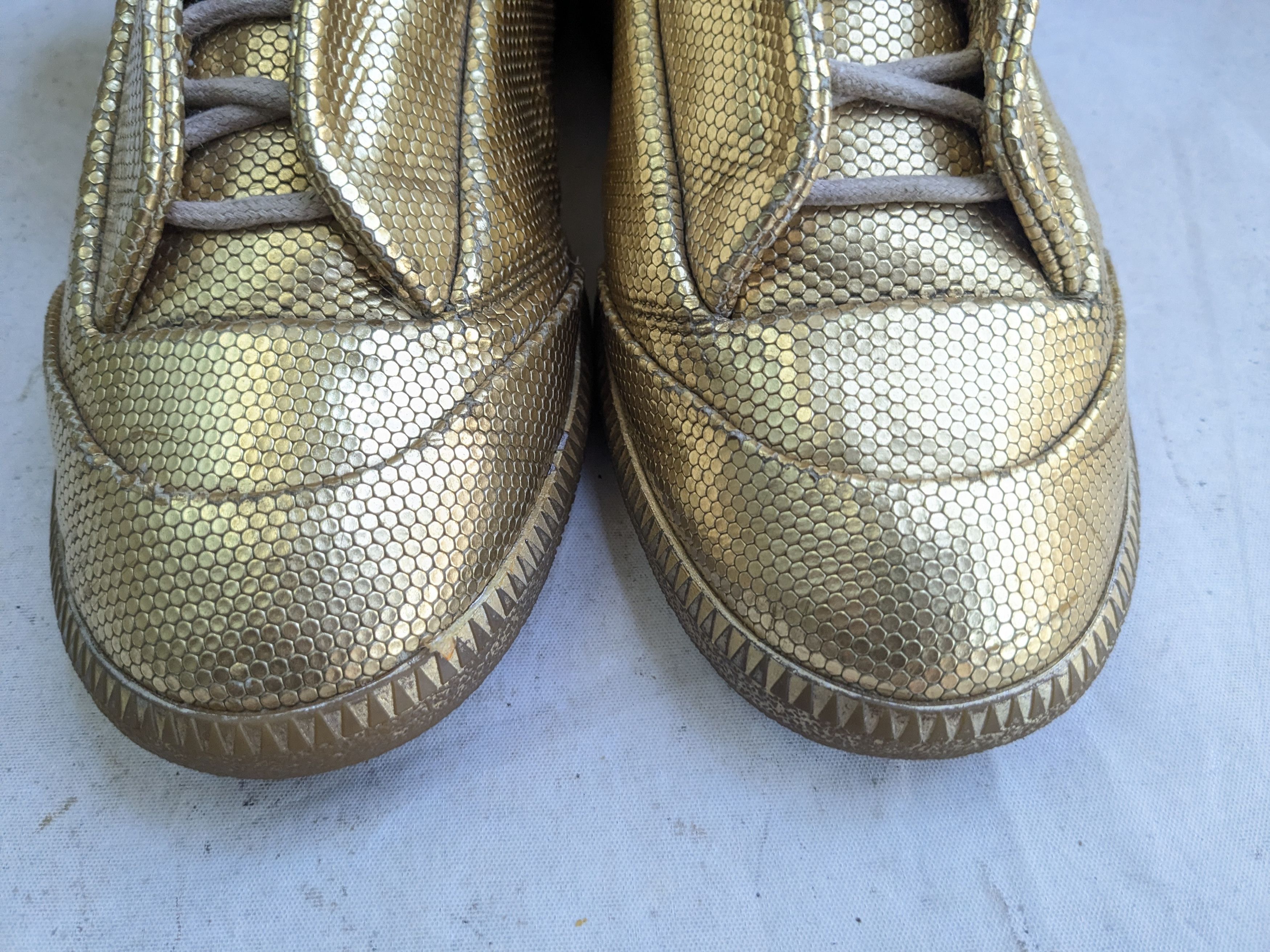 Maison Margiela Maison Margiela Future Gold 8 41 Leather High Tops Size US 8.5 / EU 41-42 - 2 Thumbnail