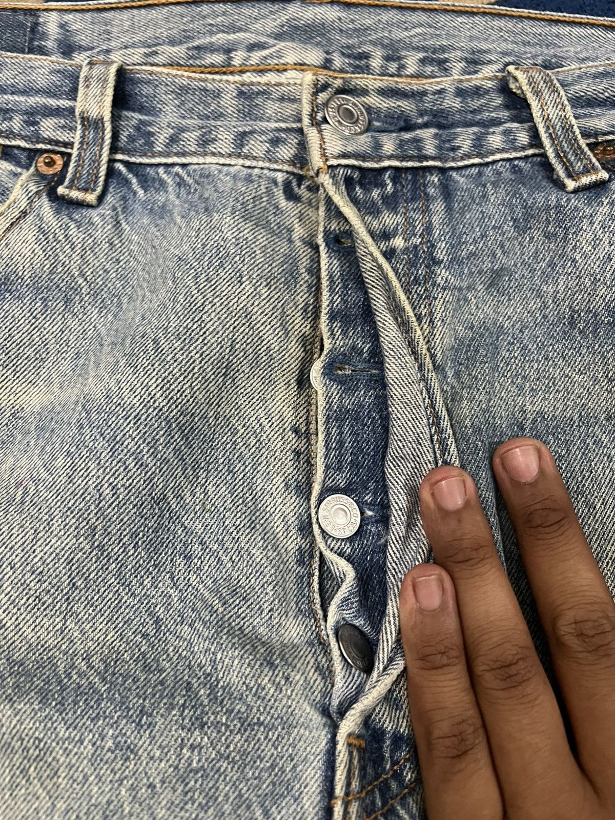 Sifury Vintage Levi’s 501 x Sifury Remake Custom Denim Size US 33 - 7 Thumbnail