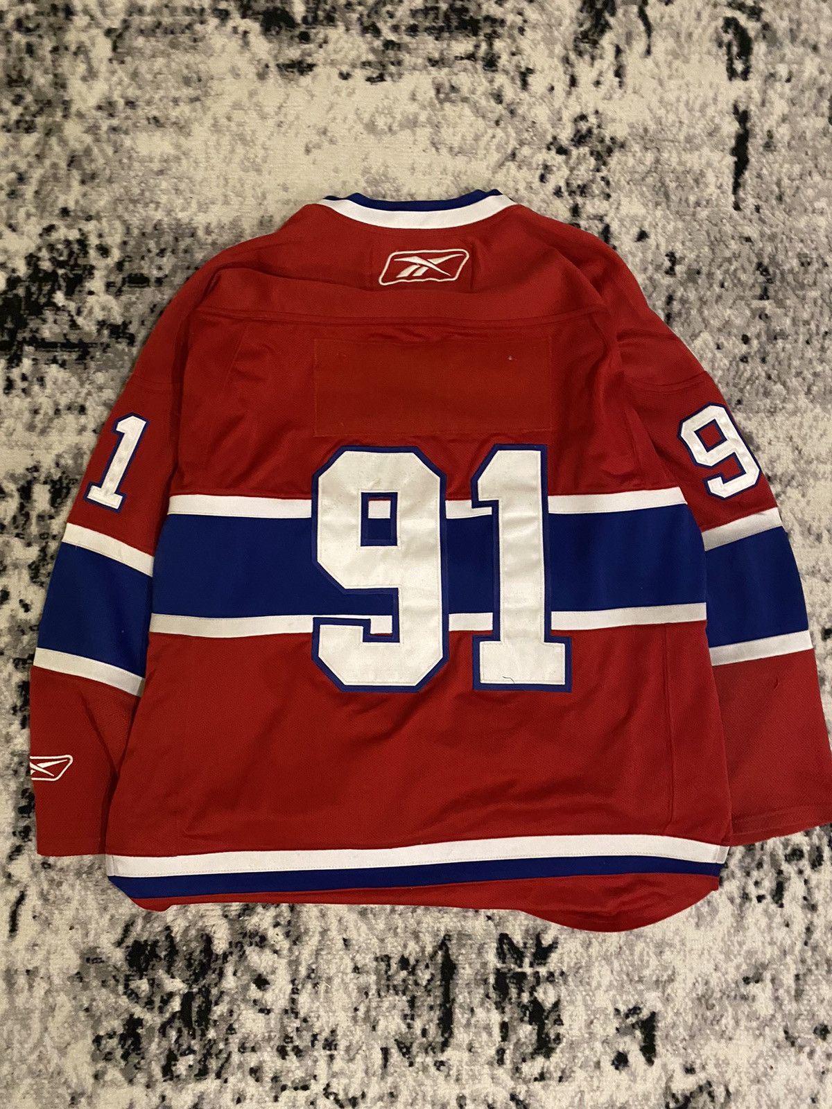 NHL × Reebok × Vintage Reebok Montreal Canadiens Red NHL Hockey Jersey #91 Size US L / EU 52-54 / 3 - 10 Thumbnail