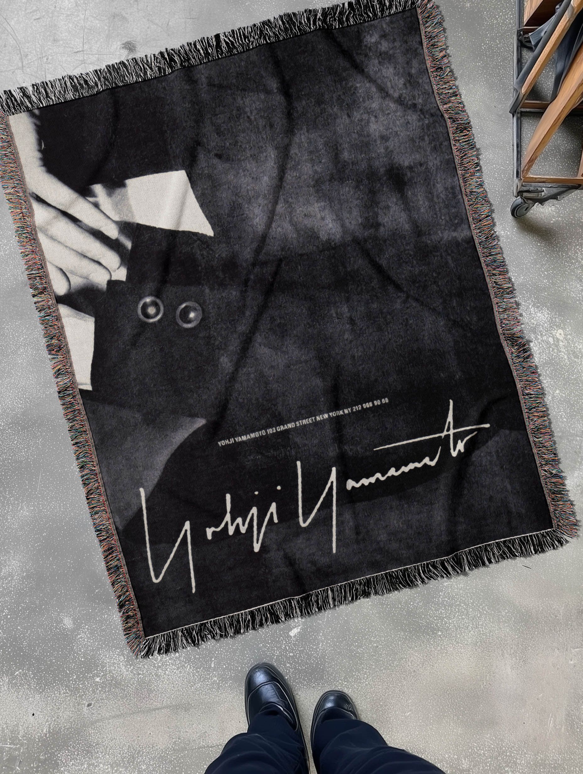 Yohji Yamamoto Yohji Yamamoto Blanket Woven Art Poster Fashion Gift Logo Size ONE SIZE - 1 Thumbnail