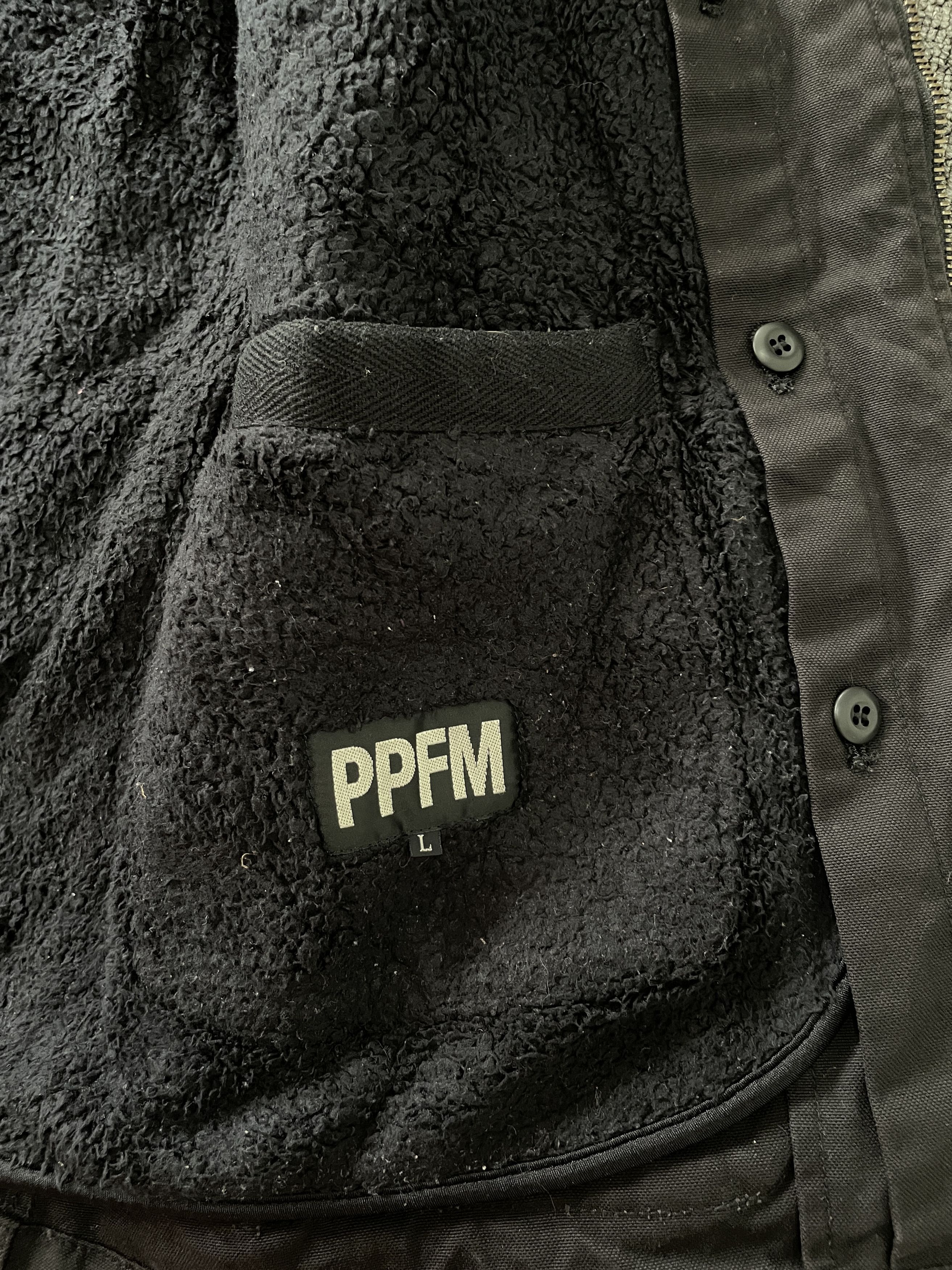 PPFM Archive PPFM Fur Trimmed Hood Gothic Punk Jacket Y2K LGB Size US L / EU 52-54 / 3 - 9 Thumbnail