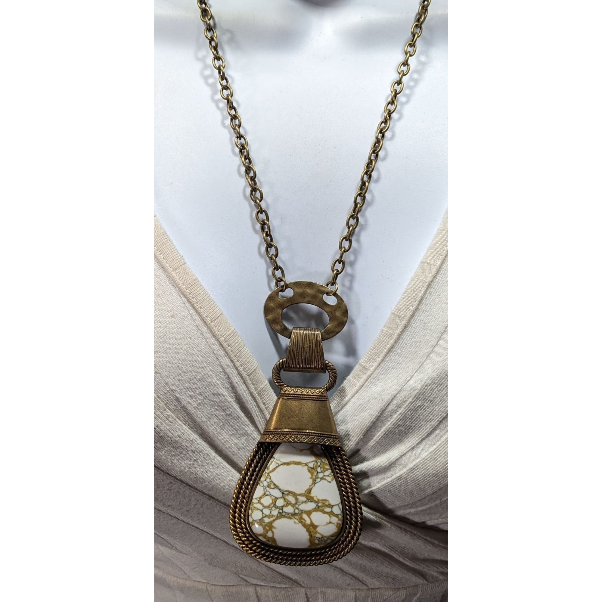 Other Paparazzi Rodeo Royale Brass And Stone Pendant Necklace Size ONE SIZE - 5 Thumbnail