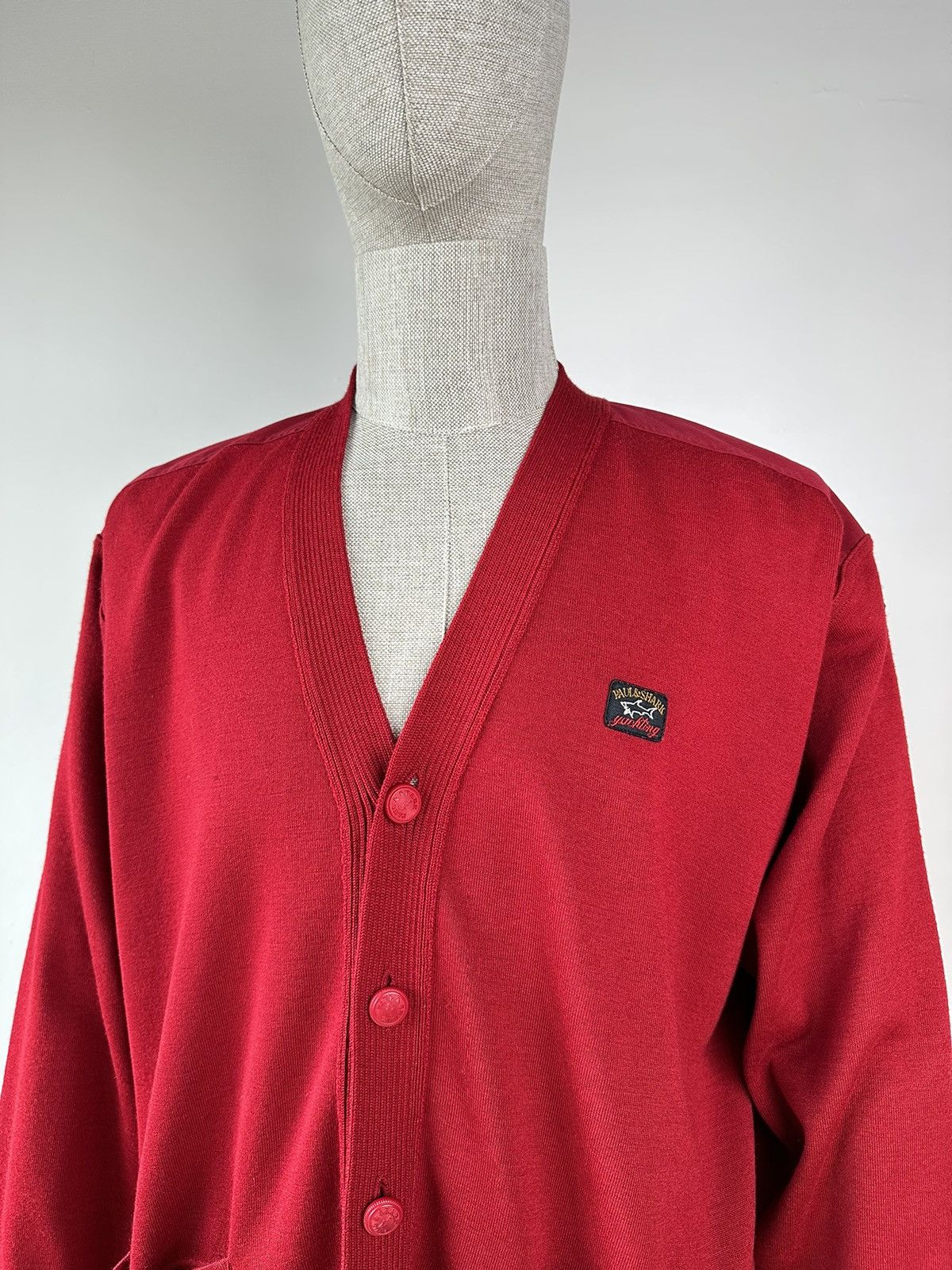 Paul & Shark 90s Vintage PAUL & SHARK ⚓️ Wool Acrylic Cardigan Size US XL / EU 56 / 4 - 5 Thumbnail