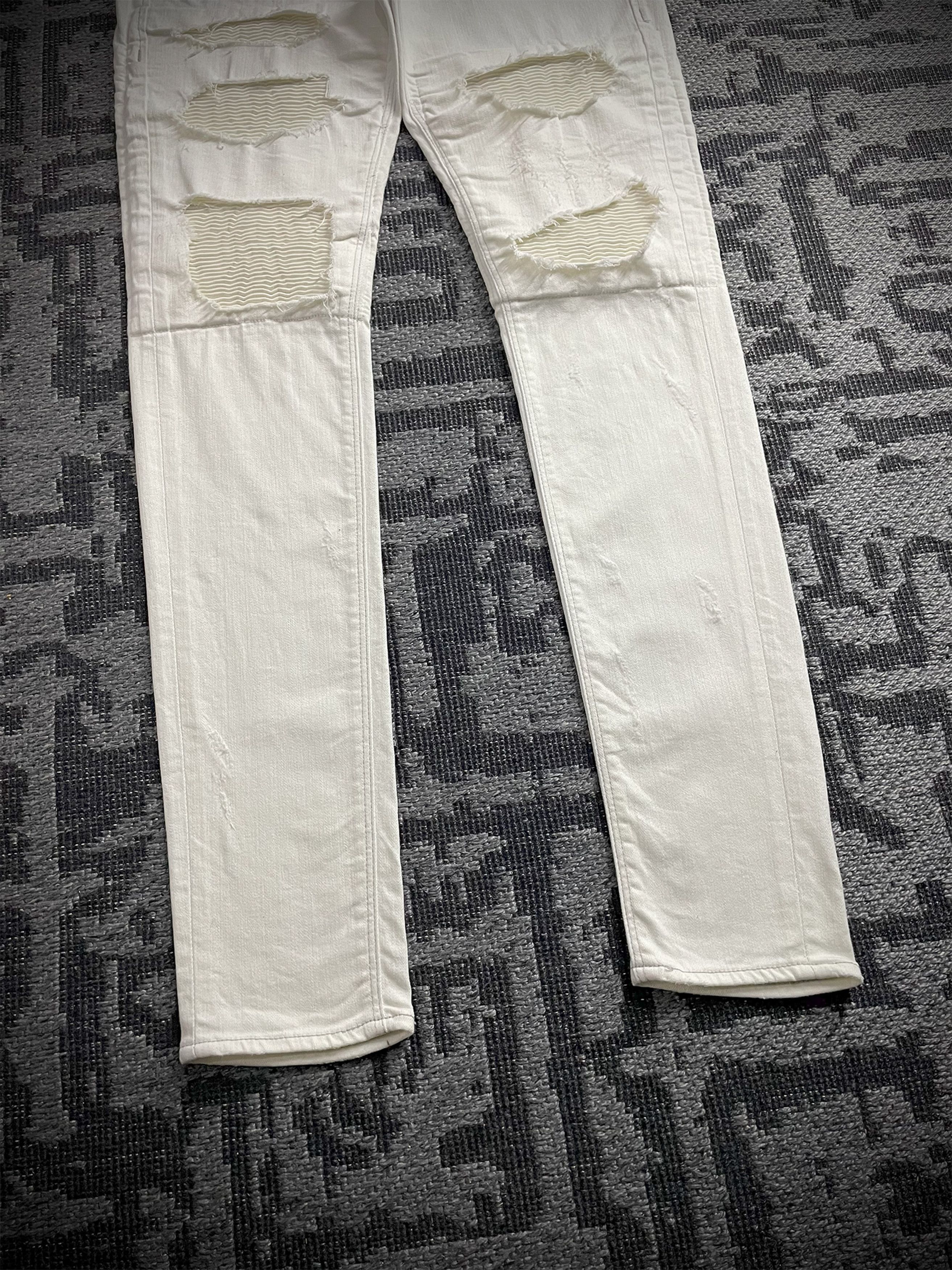 Vanquish Black By Vanquish Skinny Biker Jeans Size US 33 - 3 Thumbnail