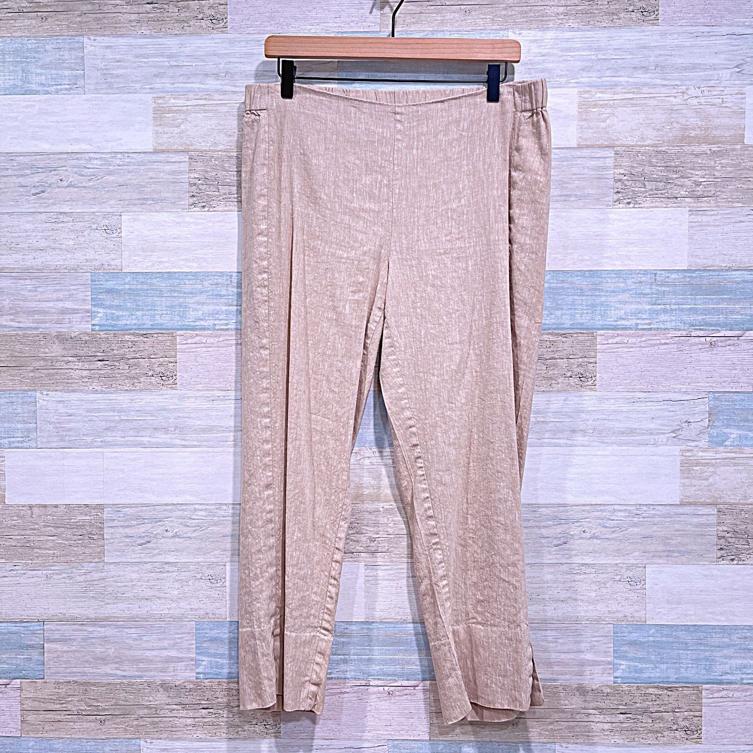 Other J JILL Linen Stretch Ankle Pants Khaki Womens Medium Size 30" / US 8 / IT 44 - 1 Thumbnail