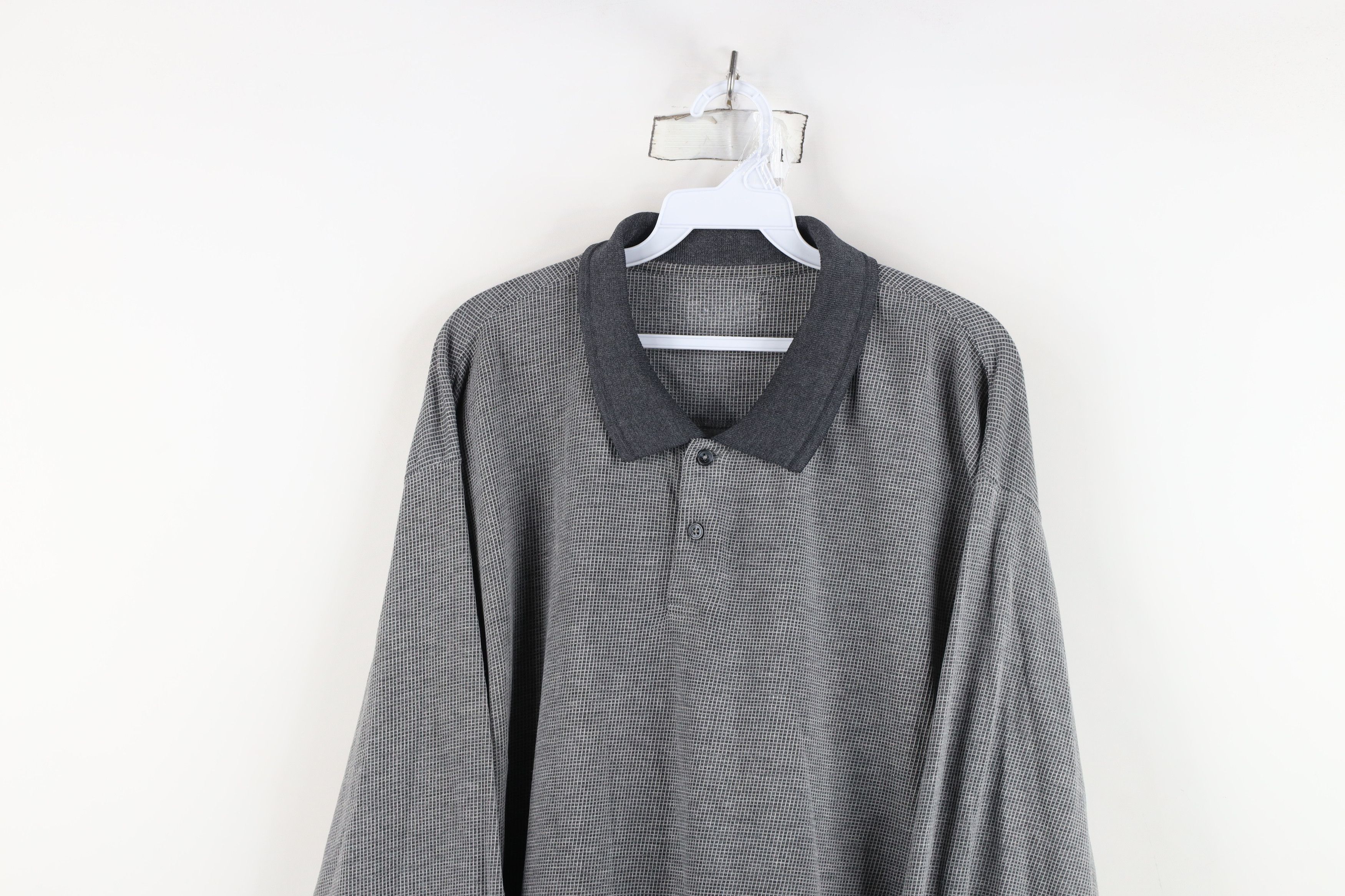 Vintage Vintage 90s Streetwear Knit Collared Long Sleeve Rugby Polo Size US XL / EU 56 / 4 - 2 Thumbnail