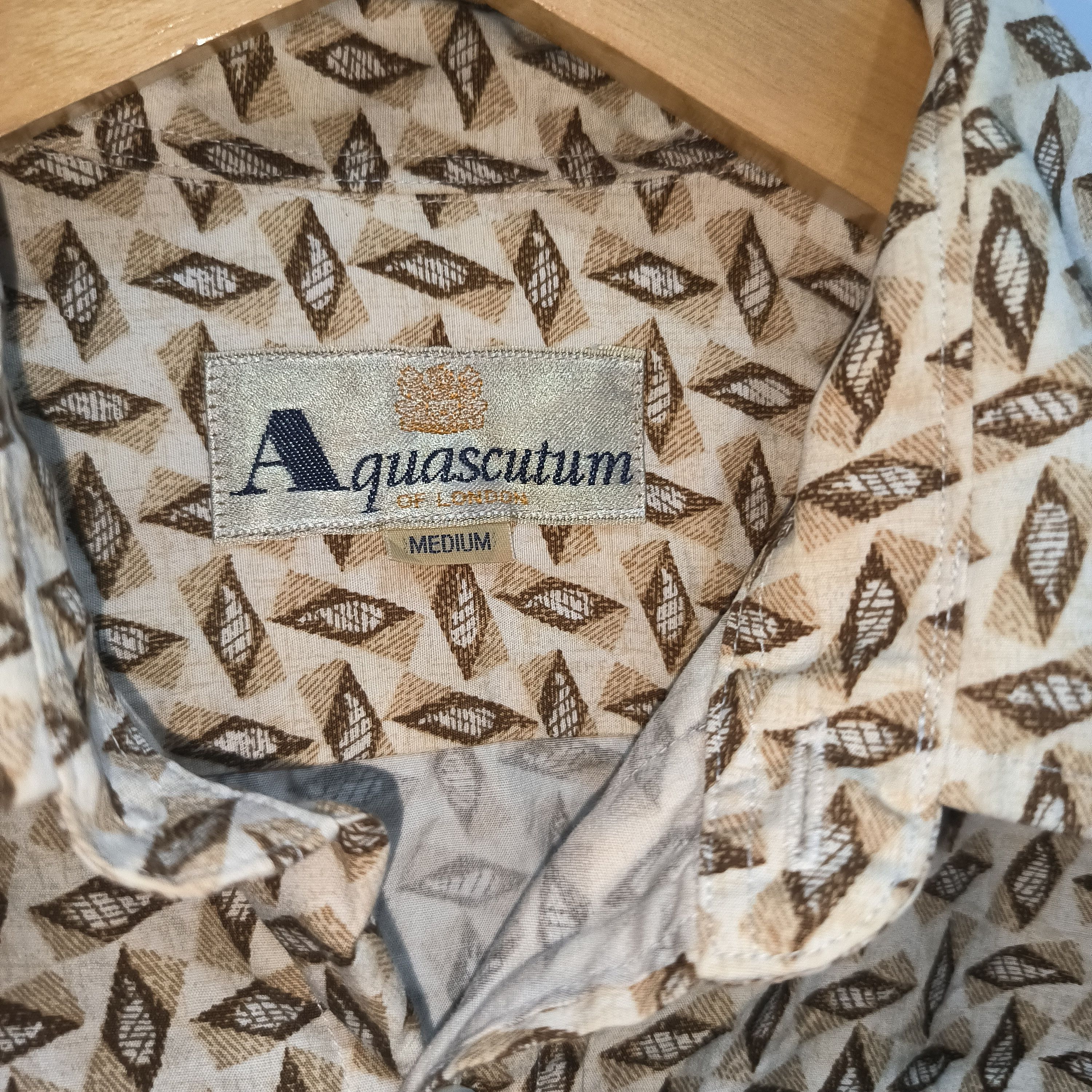 Aquascutum × Vintage Vintage Aquascutum Pattern Shirts Size US L / EU 52-54 / 3 - 3 Thumbnail