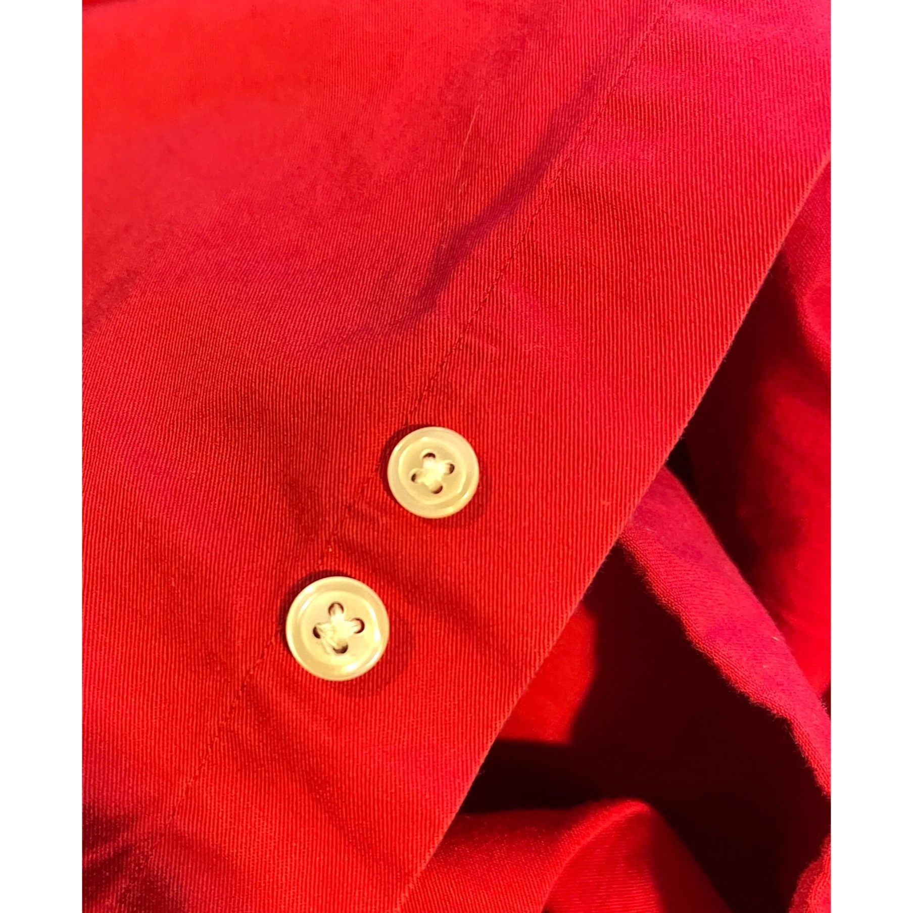 Vintage Tommy Hilfiger Button Down Red Shirt Patch XL