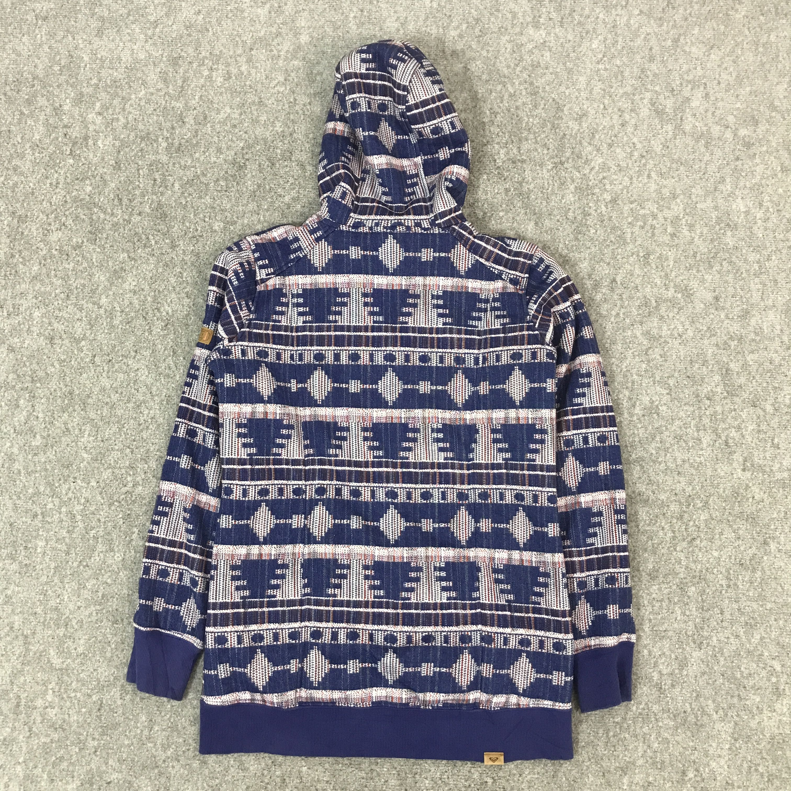 Japanese Brand JAPAN ROXY NAVAJO DESIGN HOODIES JACKET Size US M / EU 48-50 / 2 - 2 Thumbnail