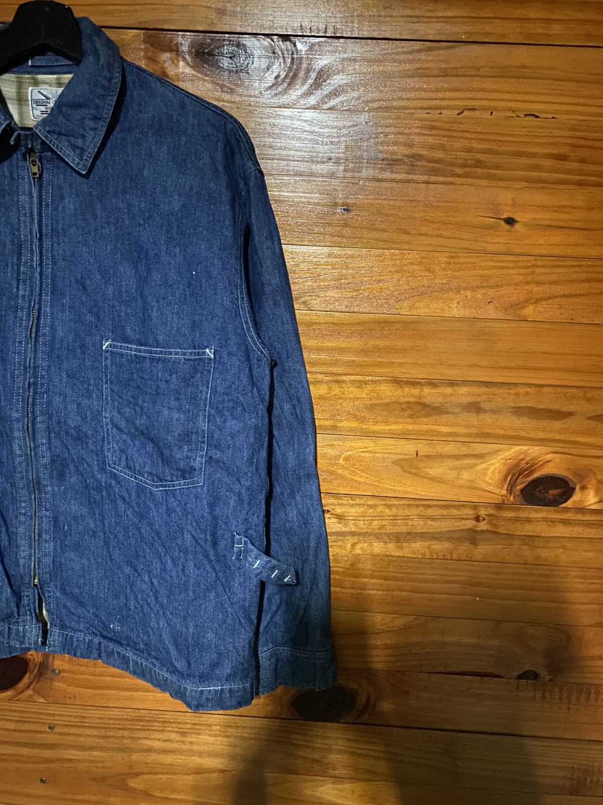 Japanese Brand Vintage Hostdiplo Denim Work Jacket Japanese Heritage Zip-Up Size US M / EU 48-50 / 2 - 7 Thumbnail