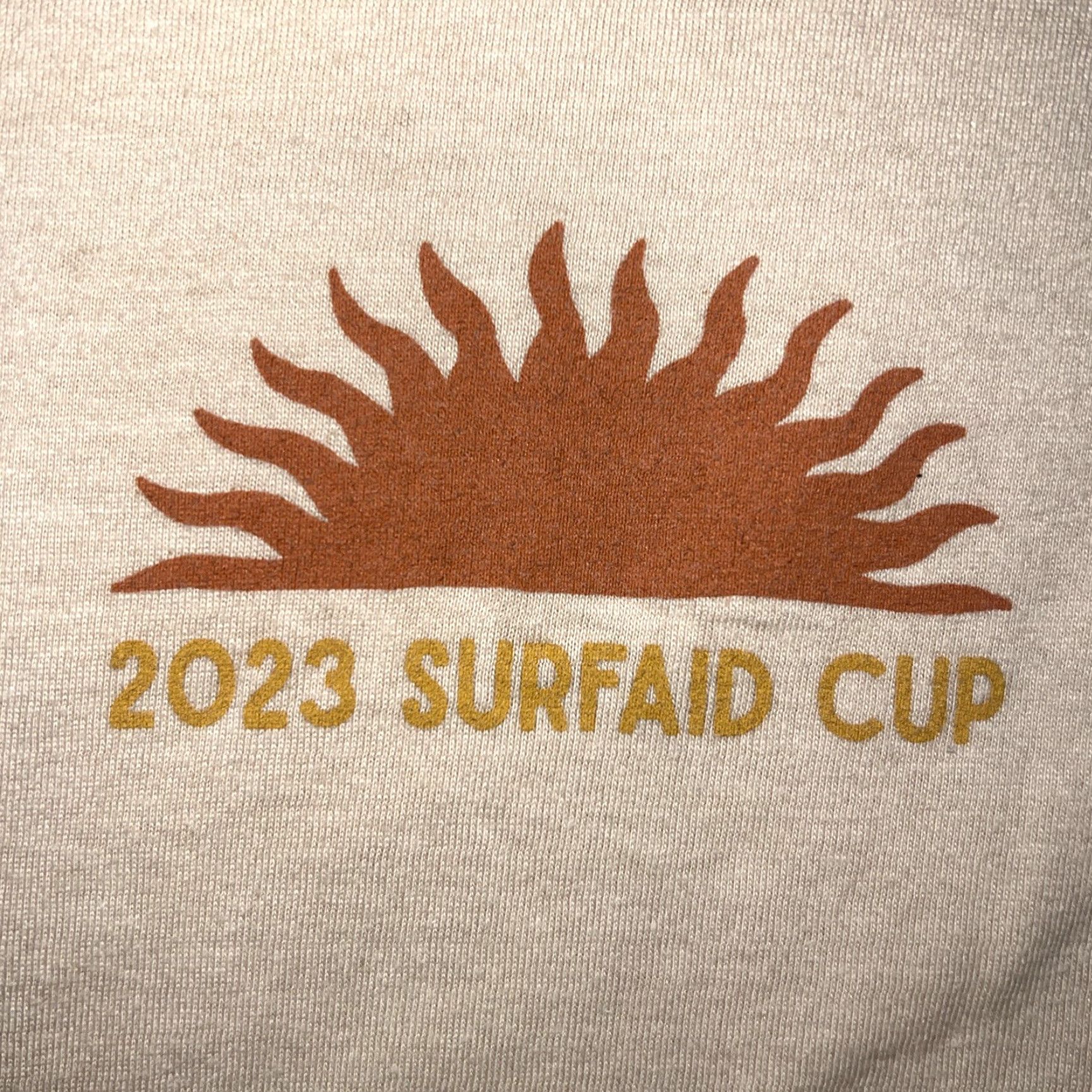 Next Level Next Level Shirt S Crew Neck Short Sleeve Graphic Print 2023 Surfaid Cup Competitor Surf Ranch Beige Men’s California Logo Limited Edition Slim fit? Size US S / EU 44-46 / 1 - 3 Thumbnail