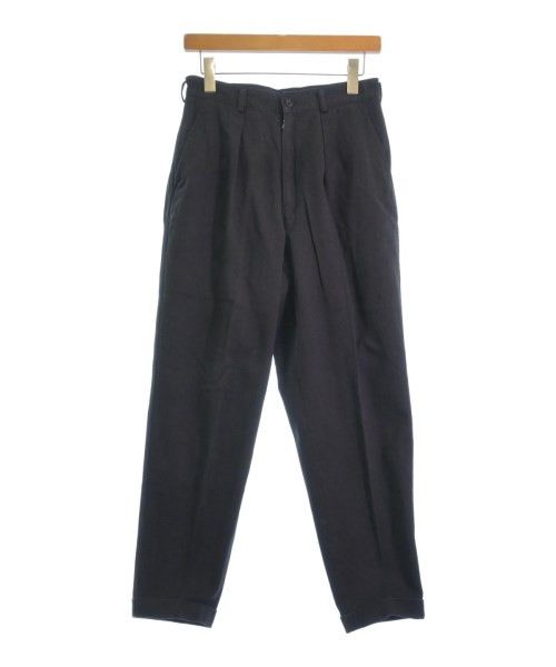 Denim Plain Cotton Long Pants Black