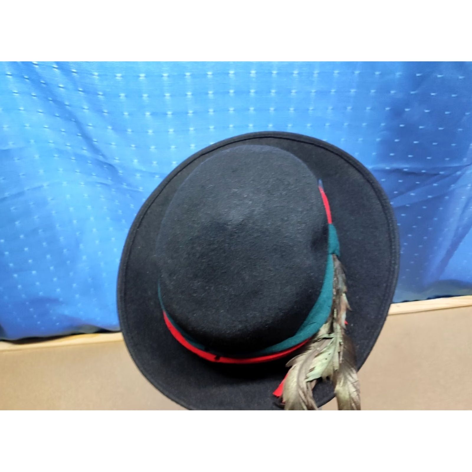 Vintage VINTAGE Perschel Womens Fedora Wool Felt Black Lined Germany Size 60 Wool Felt Vintage Wool Fedora Women Black 60 Mens? Size ONE SIZE - 6 Thumbnail