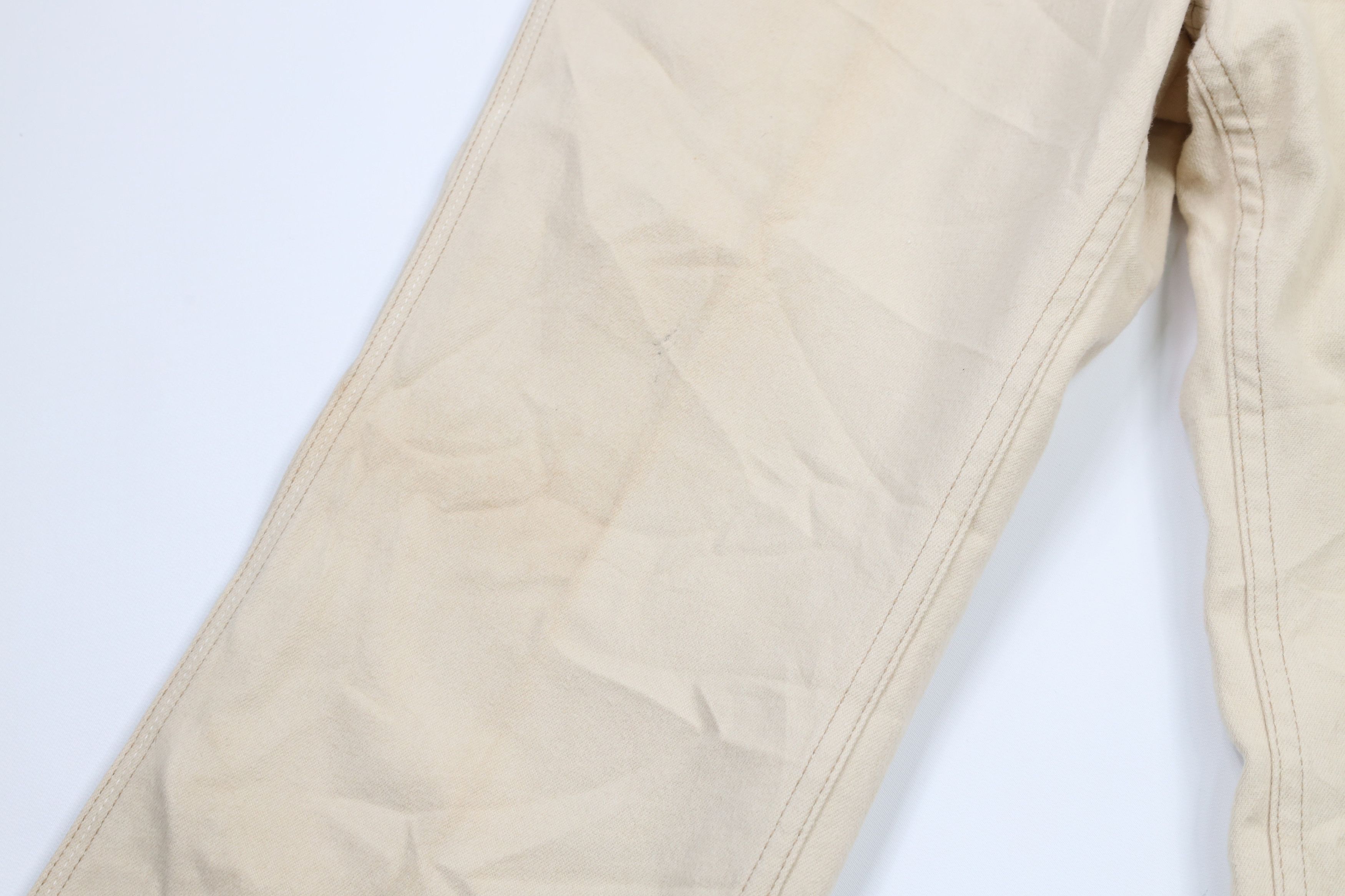 Levi's × Vintage Vintage 70s Levis Wide Leg Bell Bottoms Jeans Cream USA Size US 34 / EU 50 - 6 Thumbnail
