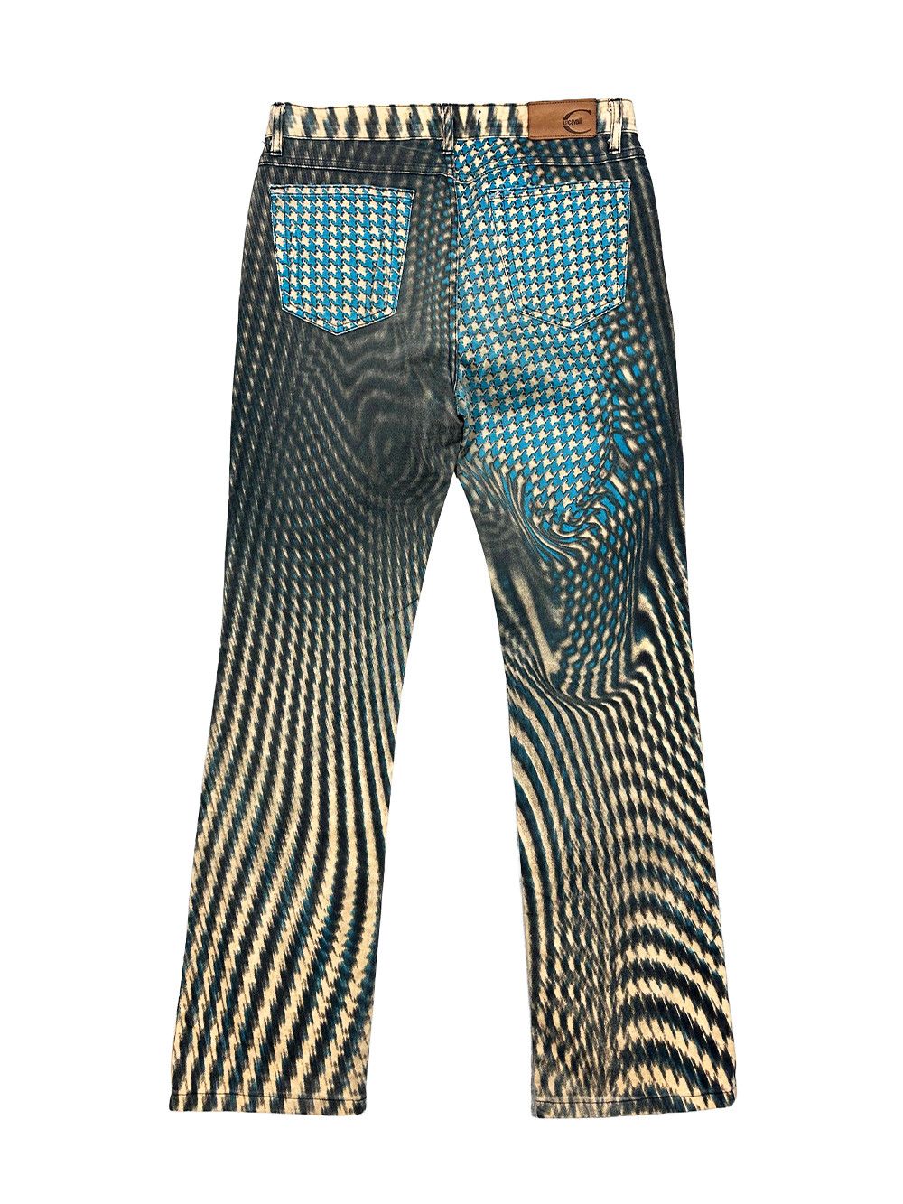 Just Cavalli Just Cavalli Psychedelic Optical Illusion Print Pant Size US 31 - 2 Thumbnail