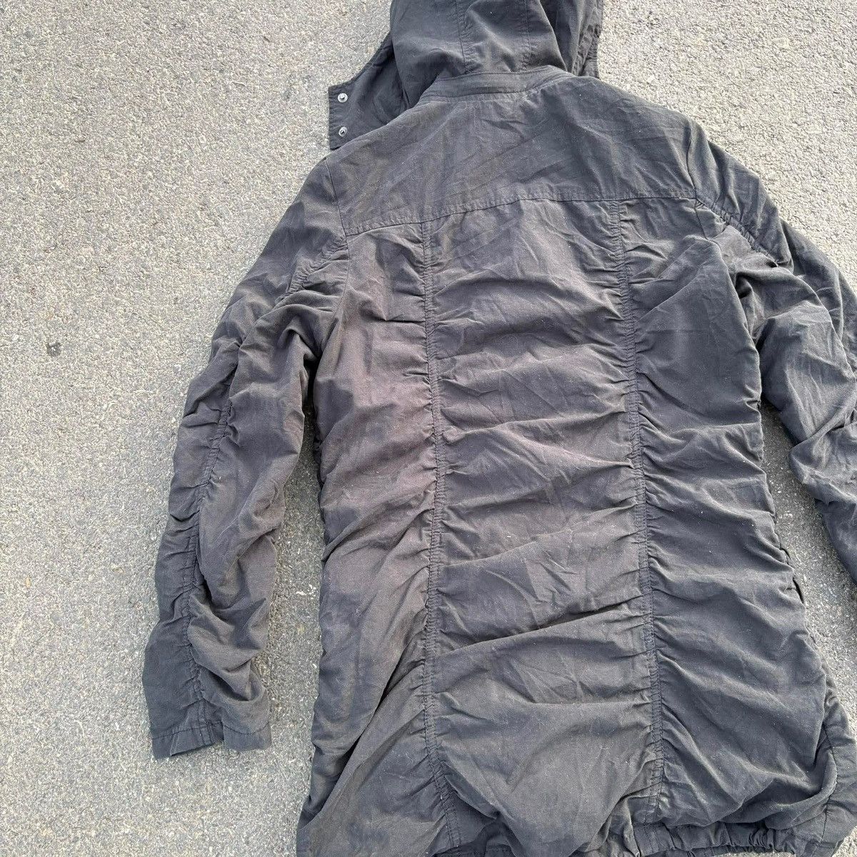 Japanese Brand Feeling Goods Military Parka Jacket Black Y2K Utility Hooded Size S / US 4 / IT 40 - 10 Thumbnail