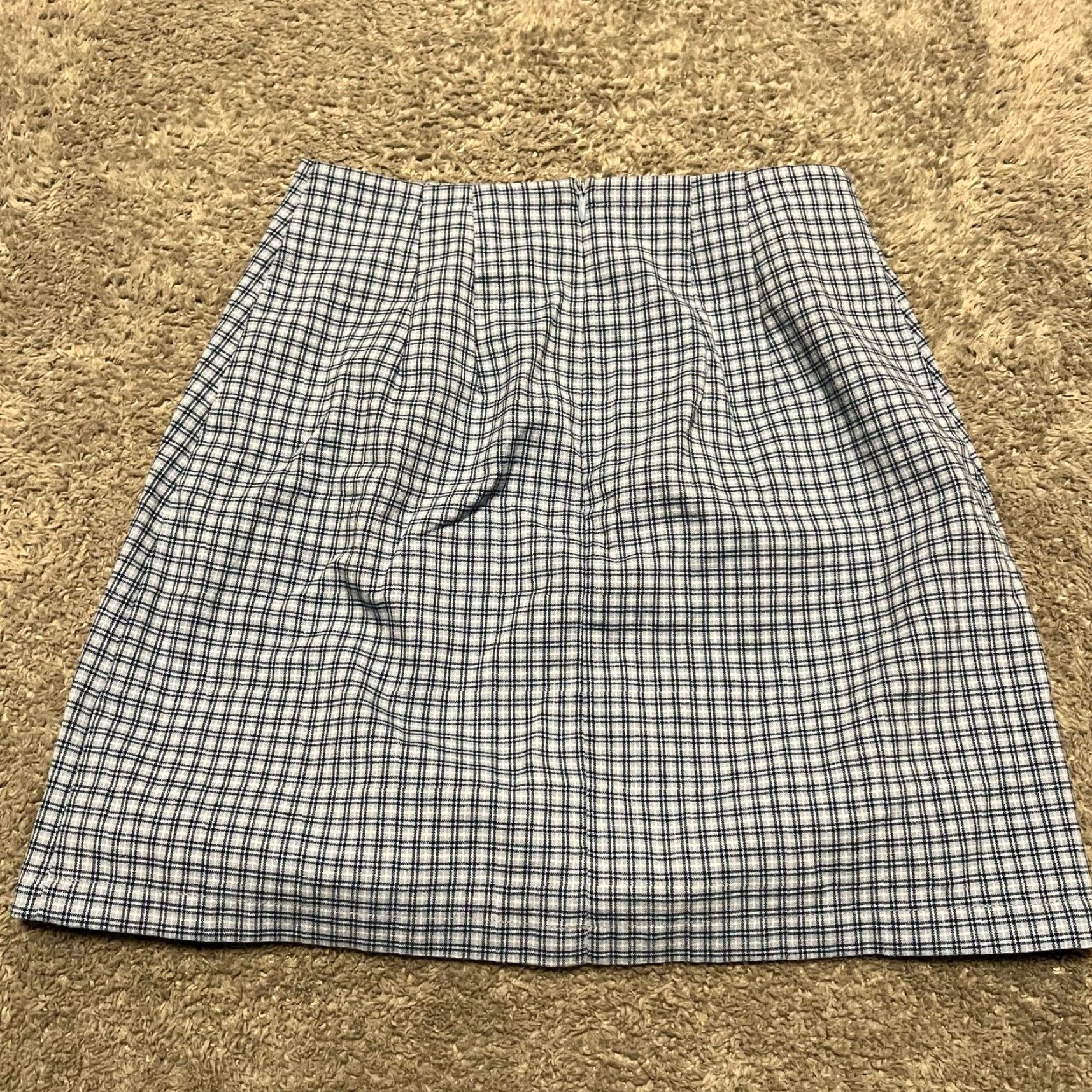 Brandy Melville Brandy Melville Skirt Women One Size Mini Blue Plaid John Galt Size 42" / US 20 - 2 Thumbnail