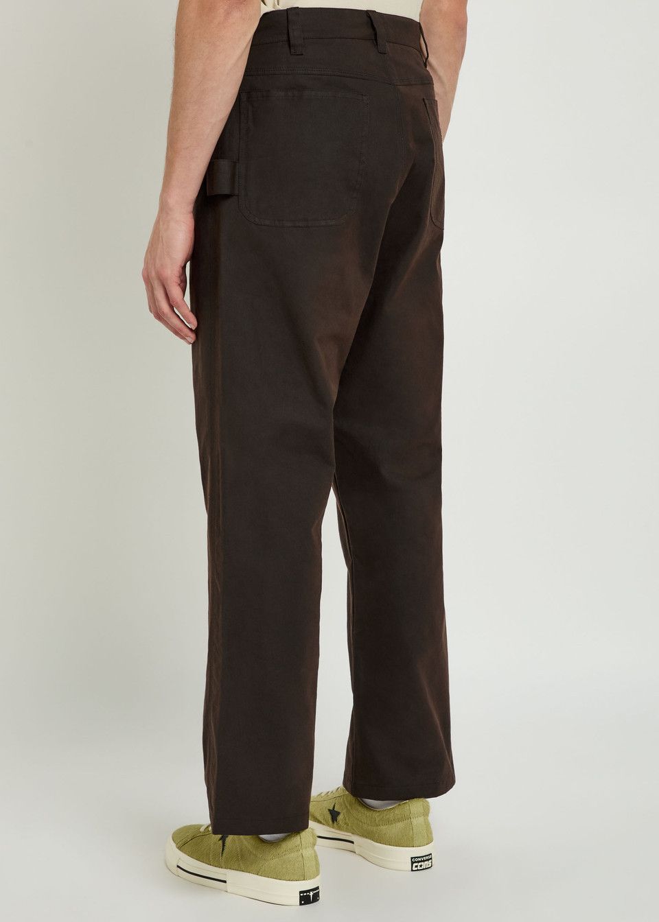 Bode o1mle0226 Waxed Cotton Knolly Brook Trousers in Brown Size US 38 / EU 54 - 3 Thumbnail