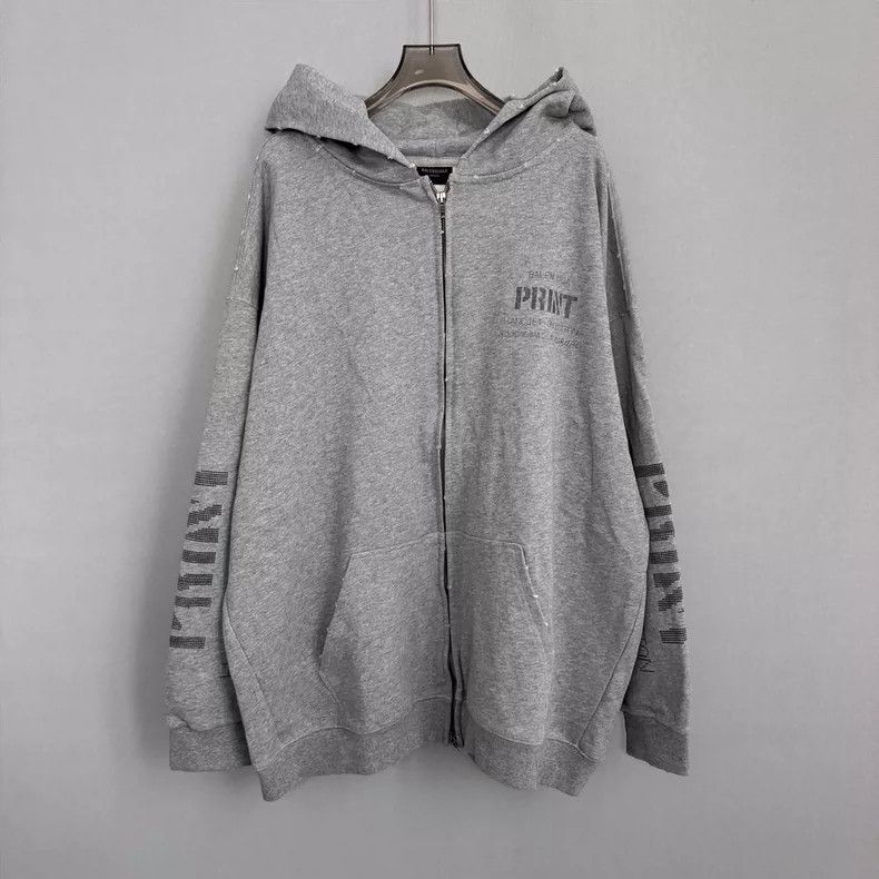 Balenciaga Balenciaga Grey show coat Size L / US 10 / IT 46 - 1 Thumbnail