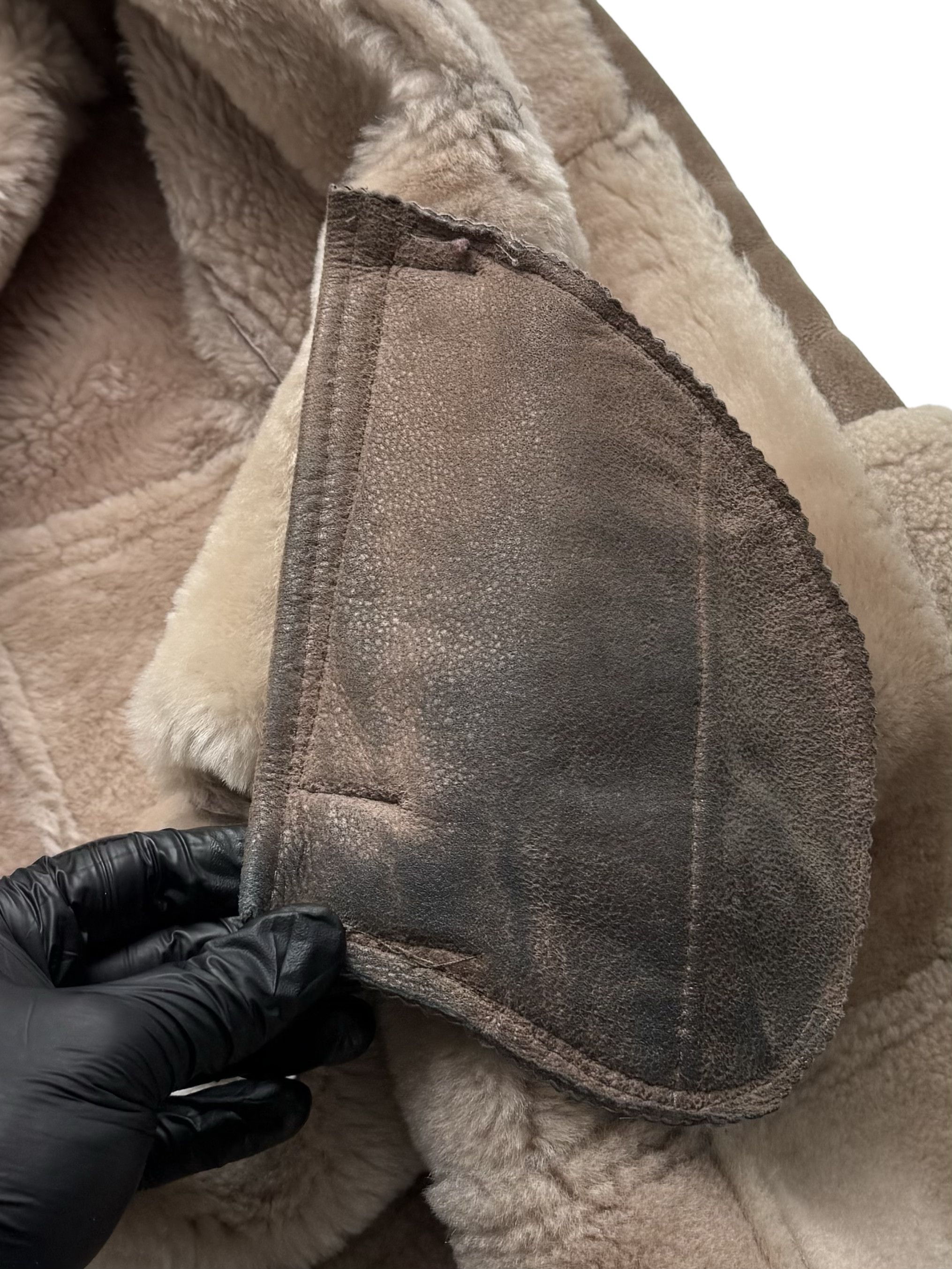 Vintage Vintage Sheepskin Shearling Coat Hooded Long Winter Jacket Size M / US 6-8 / IT 42-44 - 14 Thumbnail