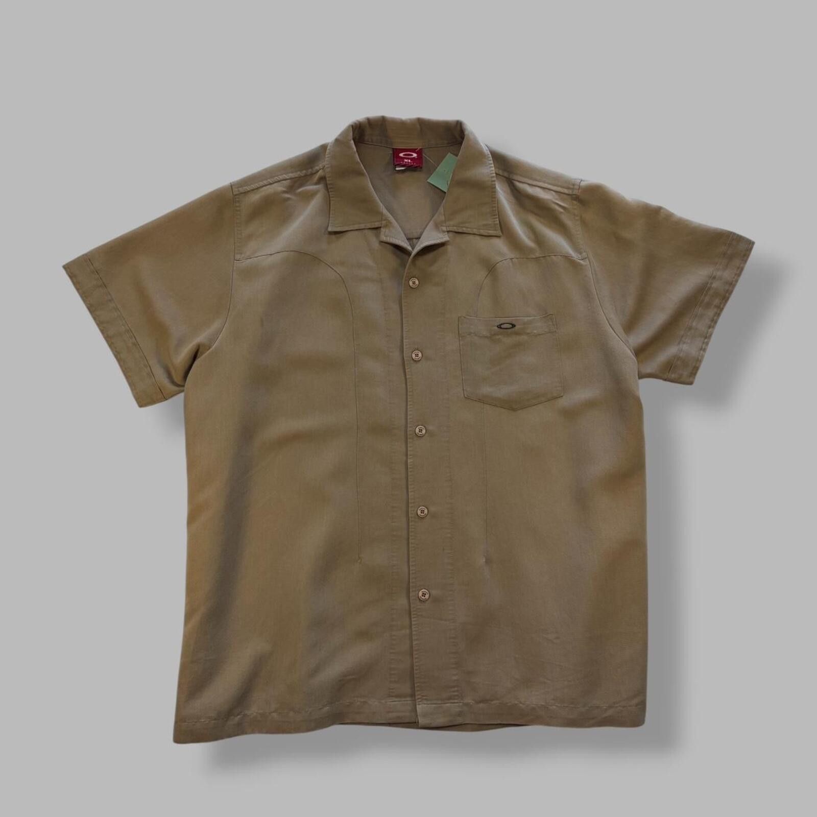 Oakley Vintage Oakley tan button up Size US XL / EU 56 / 4 - 1 Thumbnail