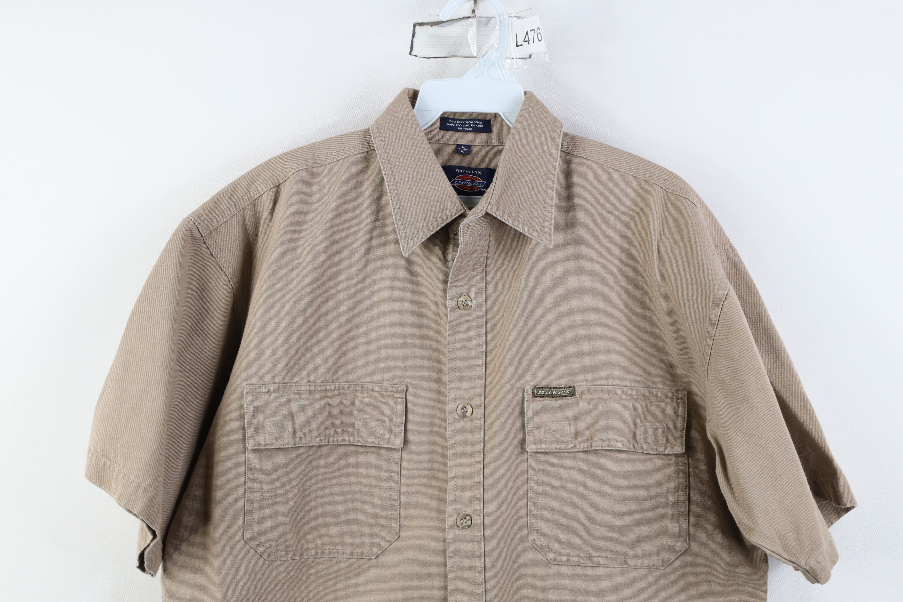 Dickies Vintage Dickies Heavyweight Short Sleeve Button Shirt Brown Size US M / EU 48-50 / 2 - 2 Thumbnail