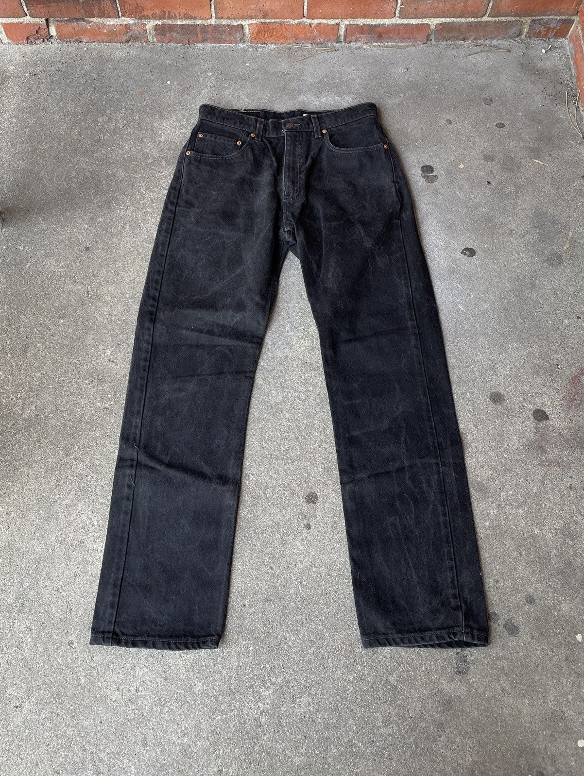Levi's Vintage LEVI'S 505 black denim jeans 33x32 Size US 33 - 1 Thumbnail