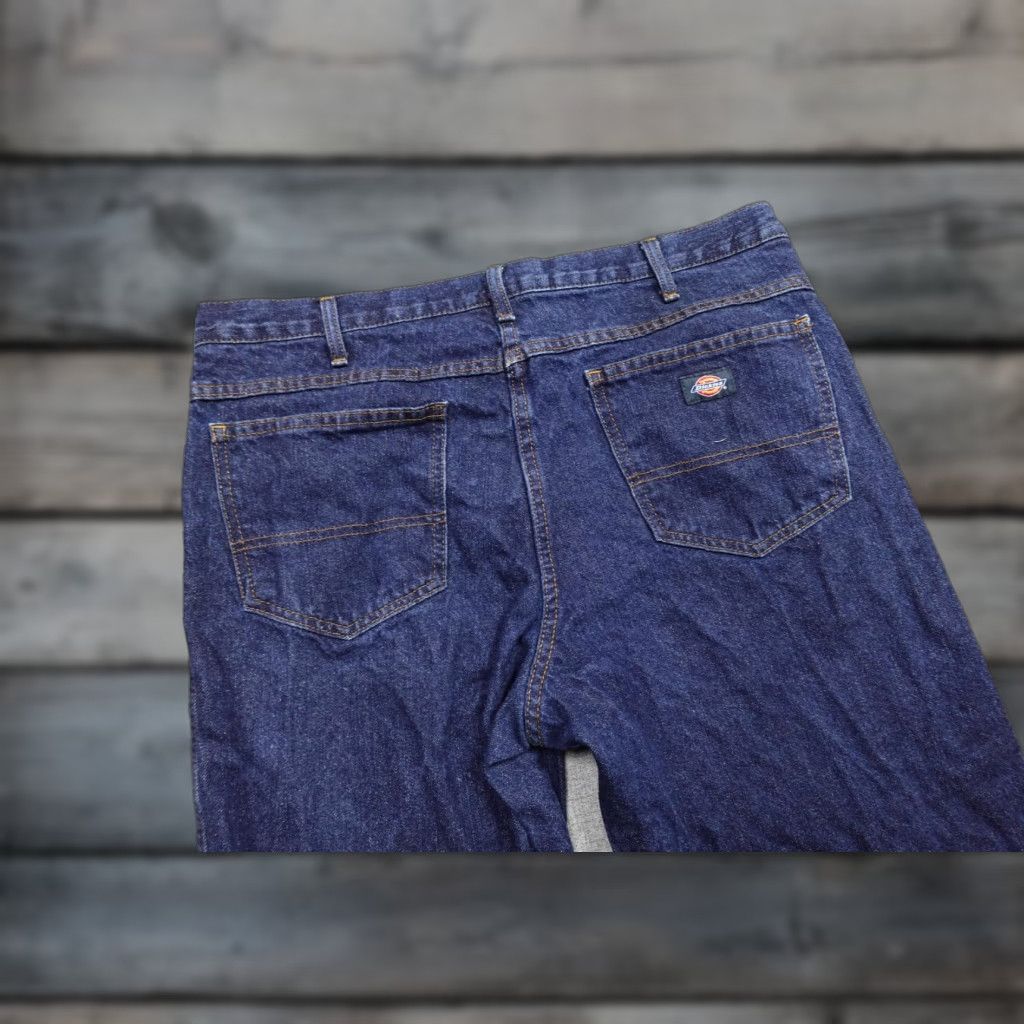 Dickies Dickies Jeans Men 36x30 Blue Denim Straight Leg Classic Fit Work Pants Dark Wash Black? Size US 36 / EU 52 - 1 Thumbnail